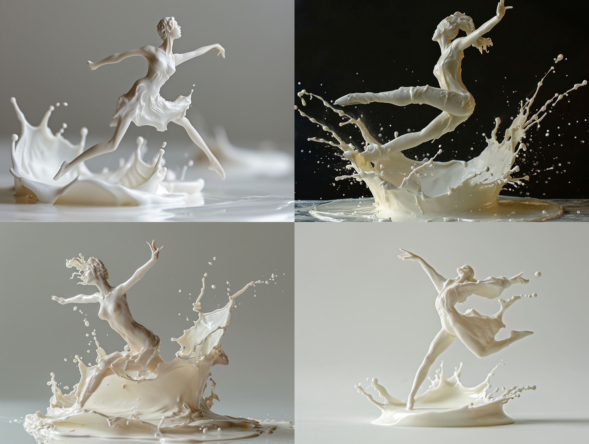 牛奶人物形态花样滑冰