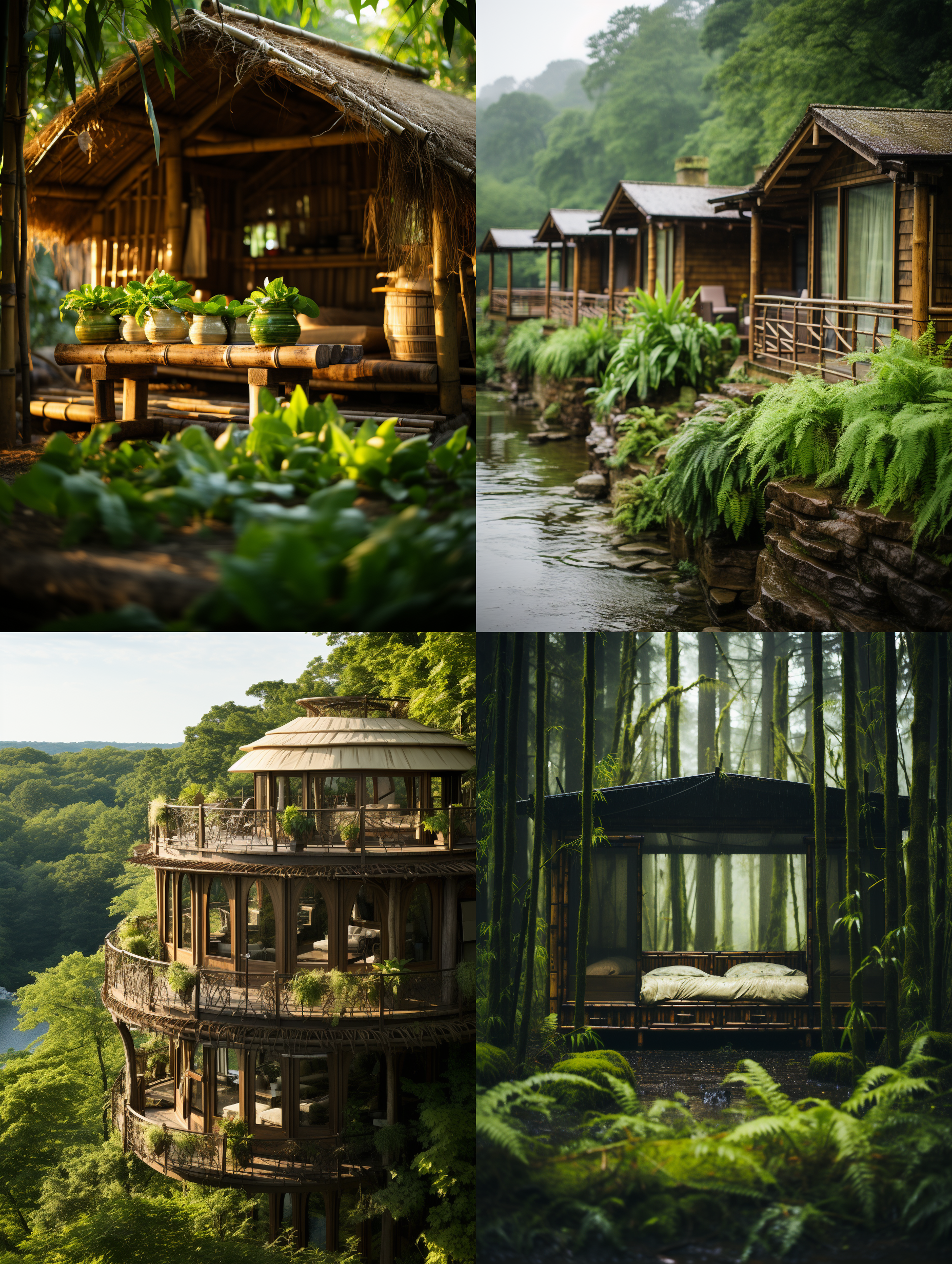 竹林小屋，朦胧光线，自然环境，远景构图，竹子搭建，柔和色调，鱼眼镜头，静态，宁静，恬淡。 古代中式 日式园林 植物亲和力 航拍视角 白绿 园林 世外桃源 古代中式 日式园林 植物亲和力 航拍视角 白绿 园林 世外桃源 古代中式 日式园林 植物亲和力 航拍视角 白绿 园林 世外桃源 古代中式 日式园林 植物亲和力 航拍视角 白绿 园林 世外桃源