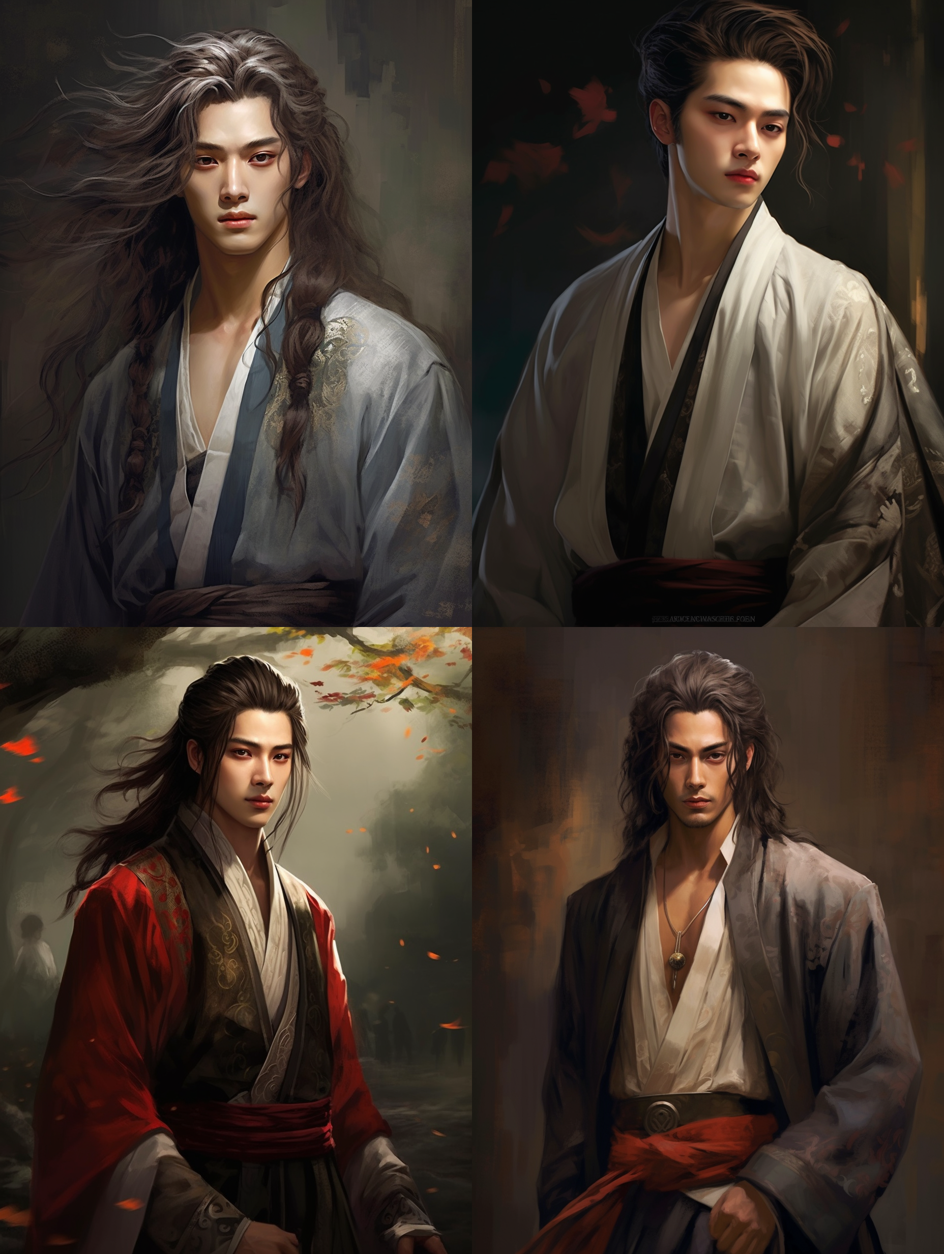 中国古代美男子，年轻俊朗，