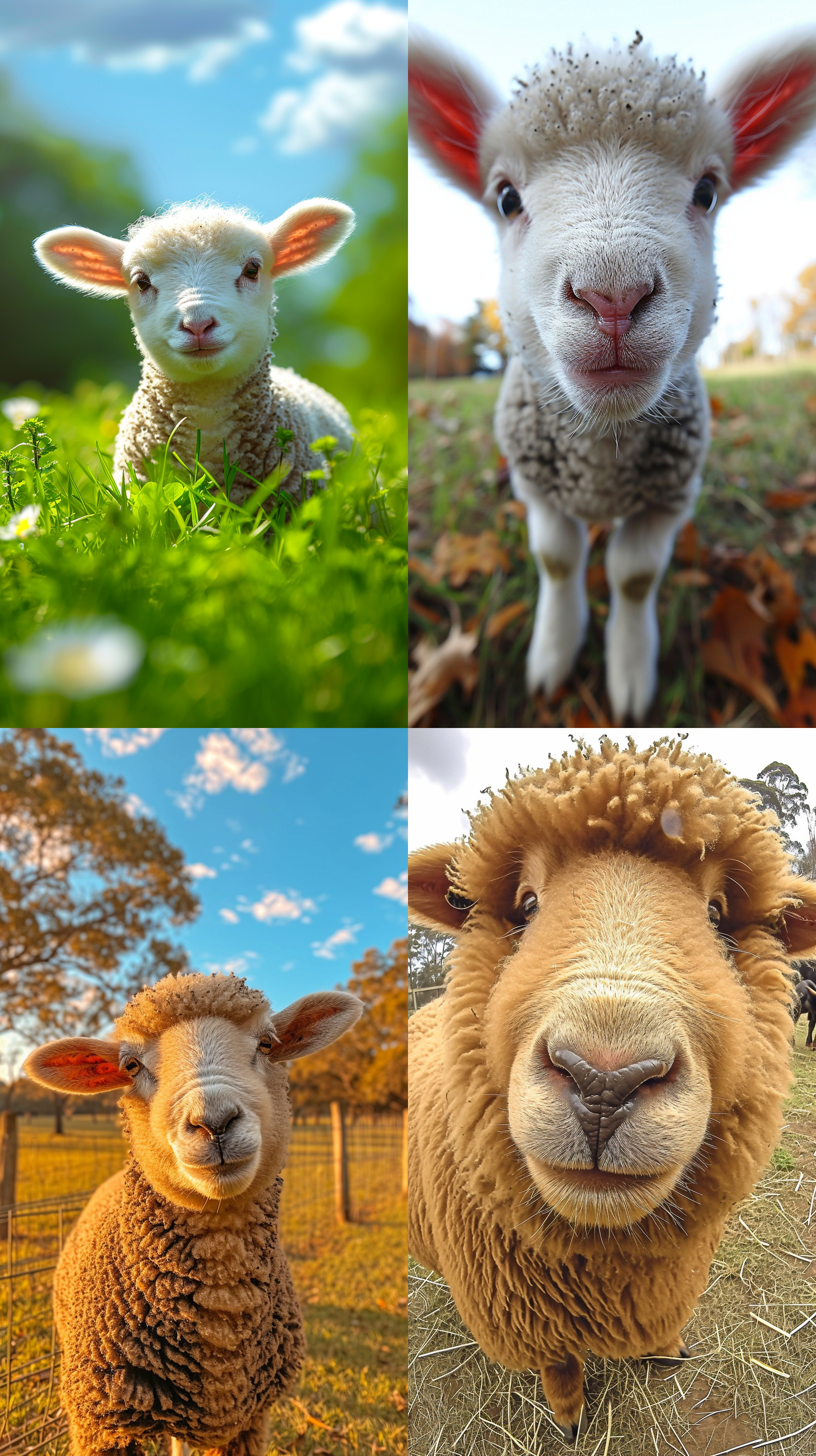 去掉这部分羊头，换成同色衣服 摄影纪实 大草原 全身 全景 远景透视 天蓝 明亮的 草原景观