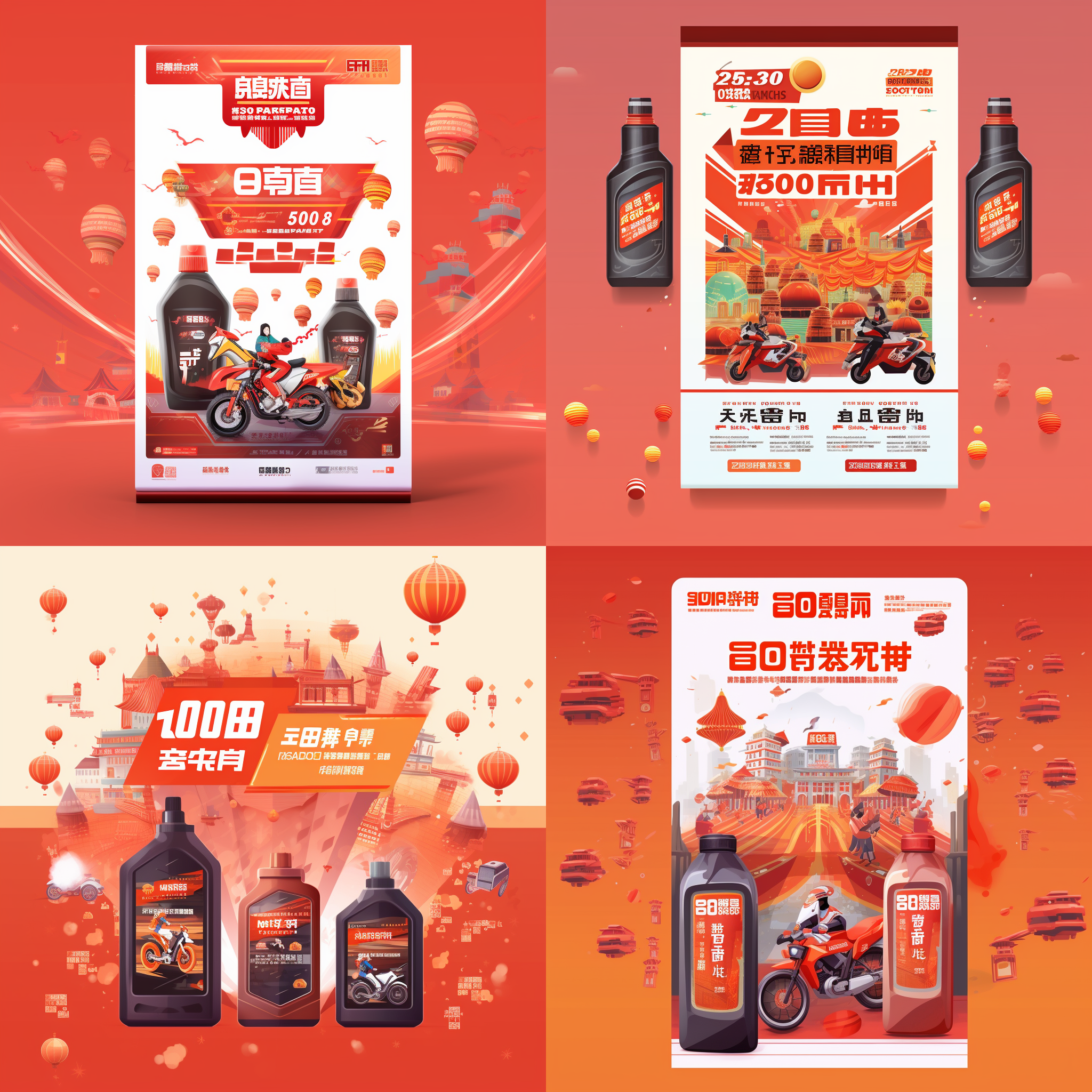 电商活动海报，春节不打烊，明亮的背景，鲜艳的色彩，主题元素包括购物车、红包和春联，平面设计风格，温馨的氛围，购物者的欢乐表情，促销信息，扁平化图标，中心对称布局，现代化字体，引人注目。