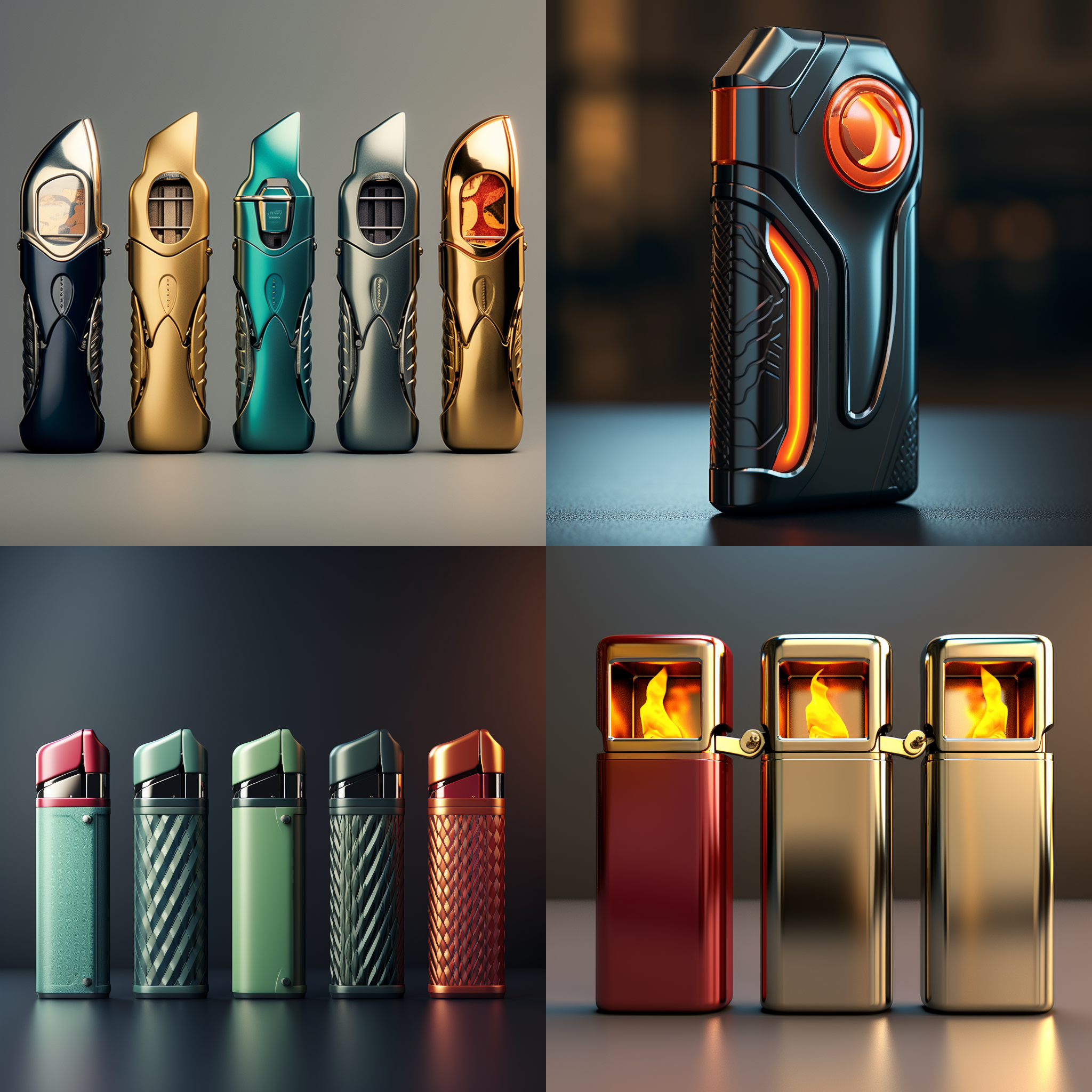 "design a lighter considering its appearance, size, shape, and color. also, take into account the needs and comfort of the user."