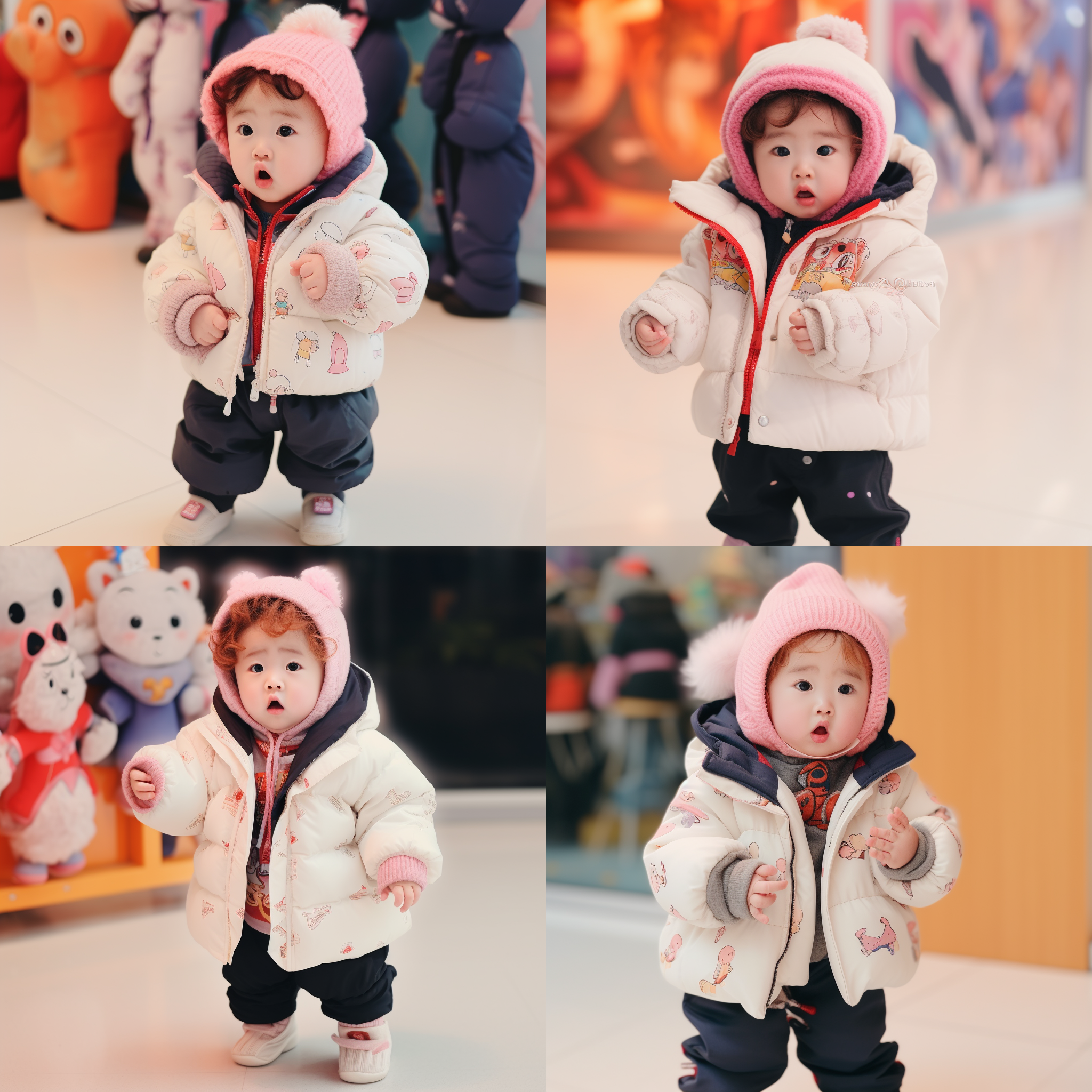 盲盒动漫人物，精致细节，彩色背景，立体造型，明亮照明，正面视角，柔光，大光圈镜头，动作戏剧化，丰富表情，饱和度高，充满喜悦。