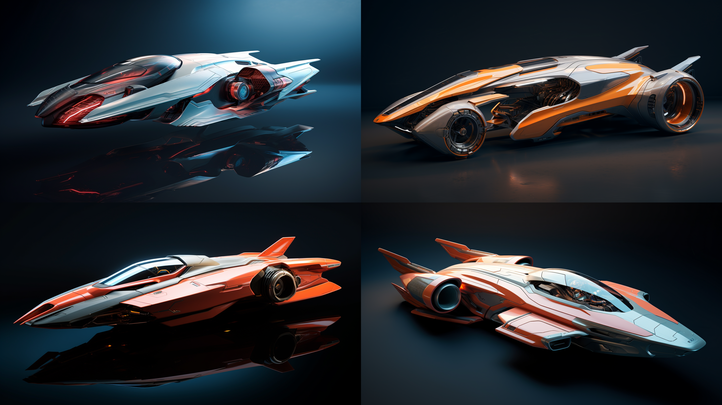 侧面身影，宇宙飞船背景，高清晰度，广角镜头，逆光，倾斜构图，流线型肌肉，柔和光线，科技感，未来主义，自信。