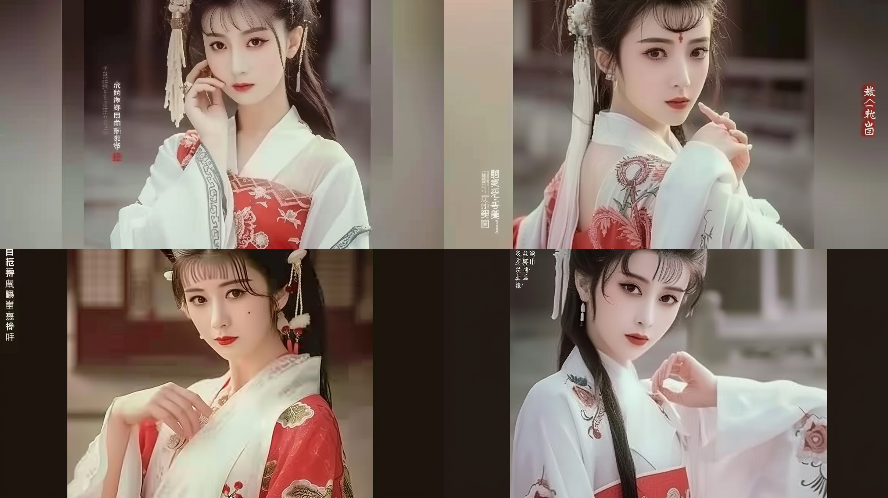the facial features are exquisite and unique.her eyebrows are like crescent moons, long and curved.a pair of bright eyes sparkling with intelligence, as attractive as a deep lake, one cannot look away.diagonal layout, bright eyes, full-body frontal shot, slender figure, qing dynasty clothing.