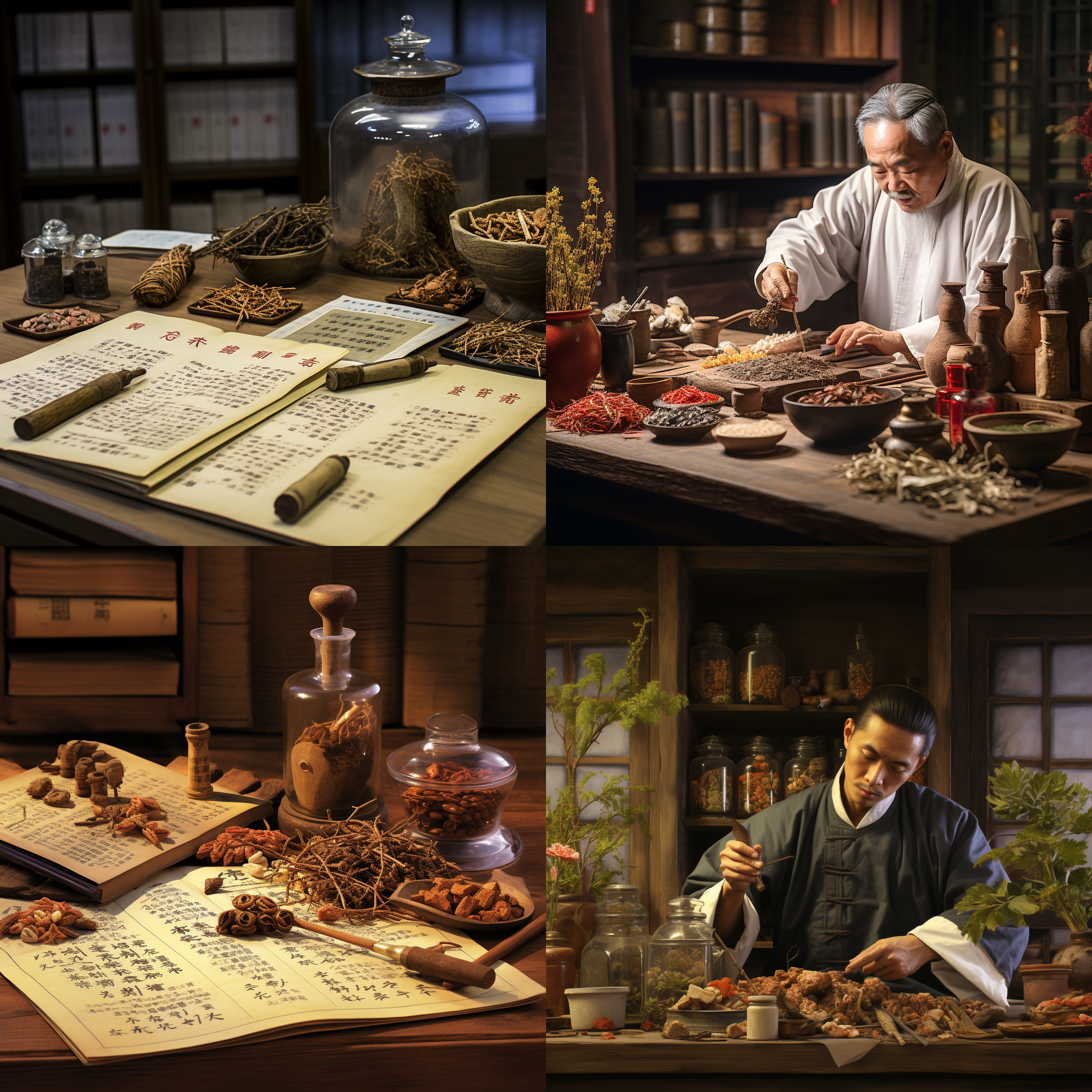 古代老中医抓药