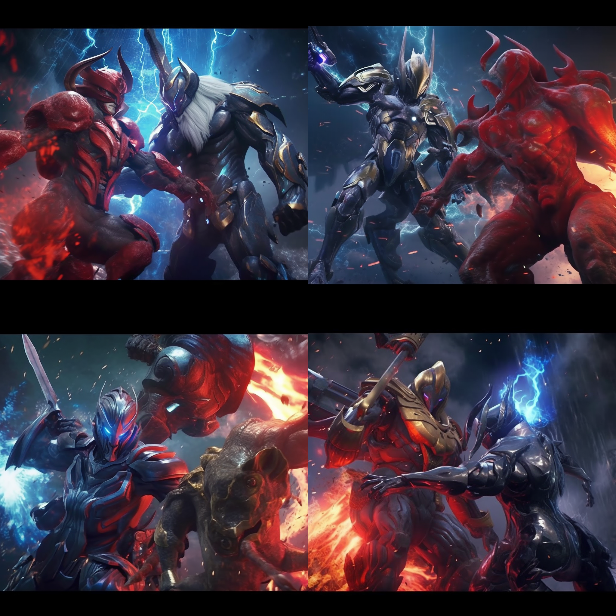 两位战神，正在联手对抗金角巨兽