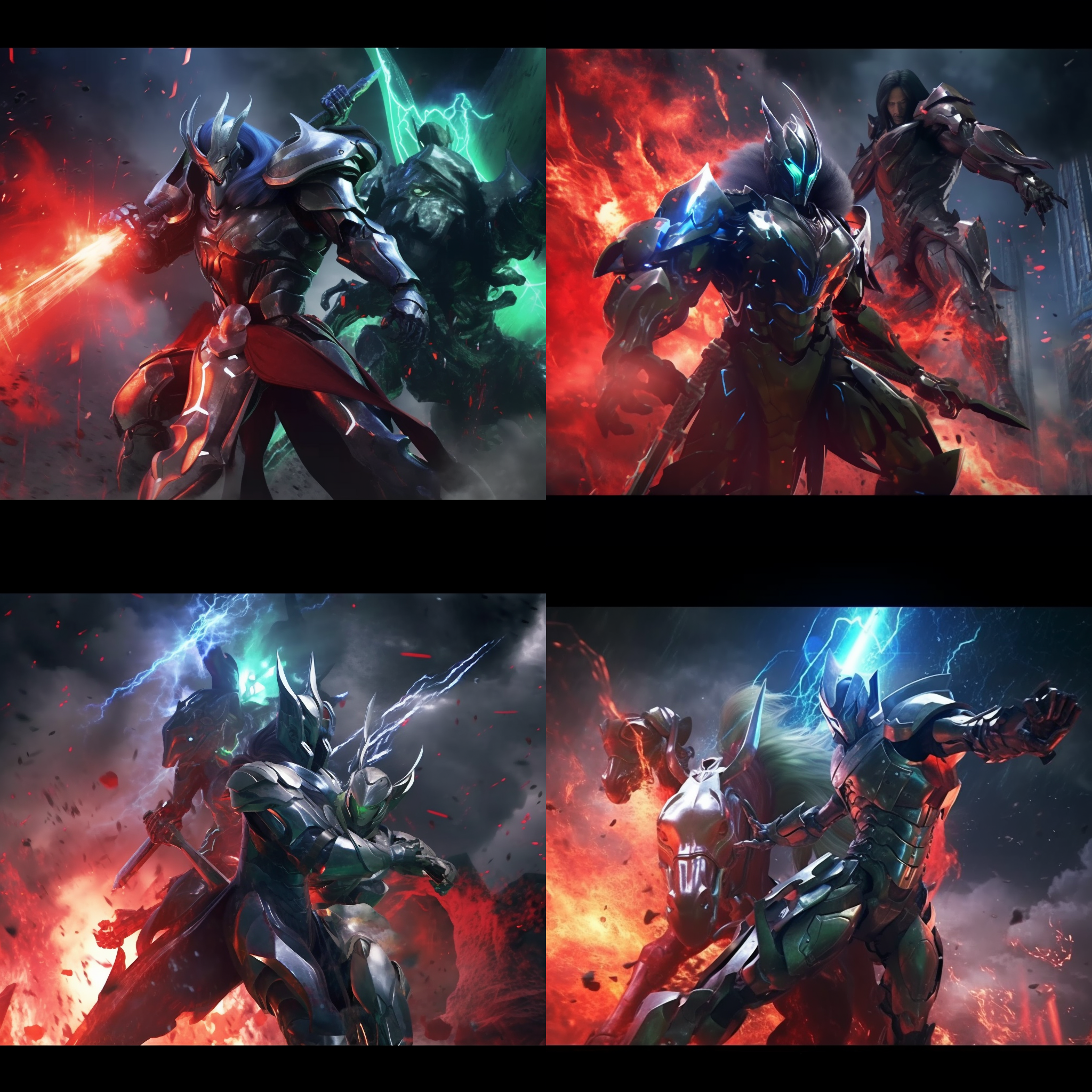 关羽温酒斩华雄，青龙偃月刀，山巅，战场，烟尘，逆光，坚毅，英雄，高对比度，威严。