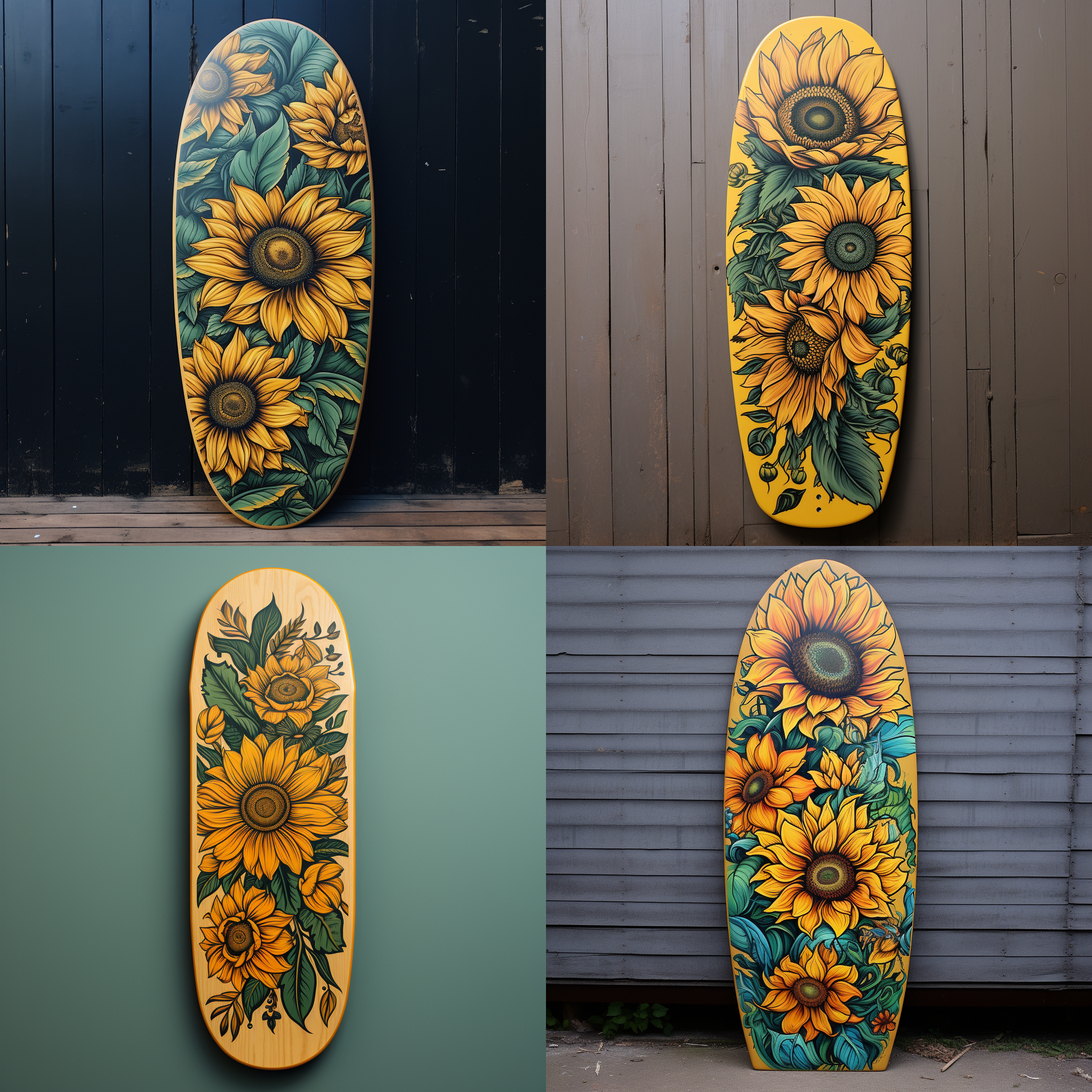 向日葵木板