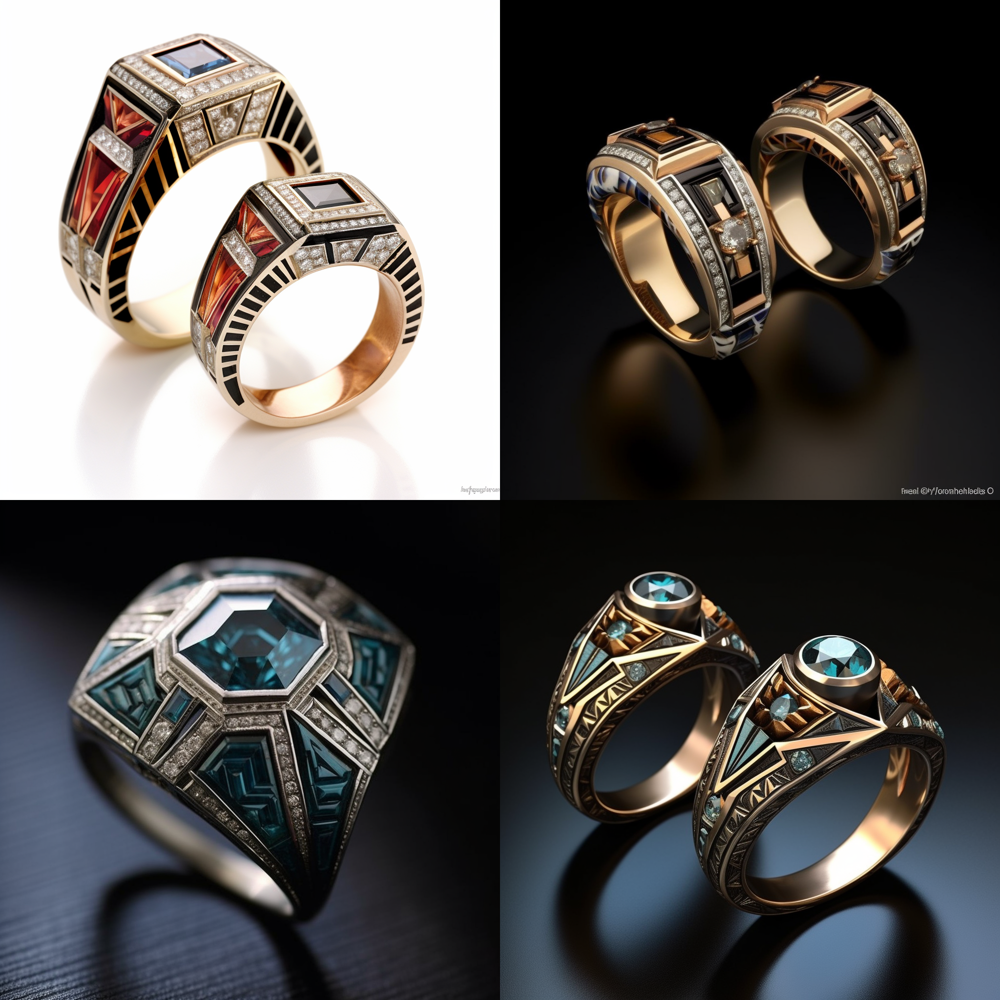artdeco rings