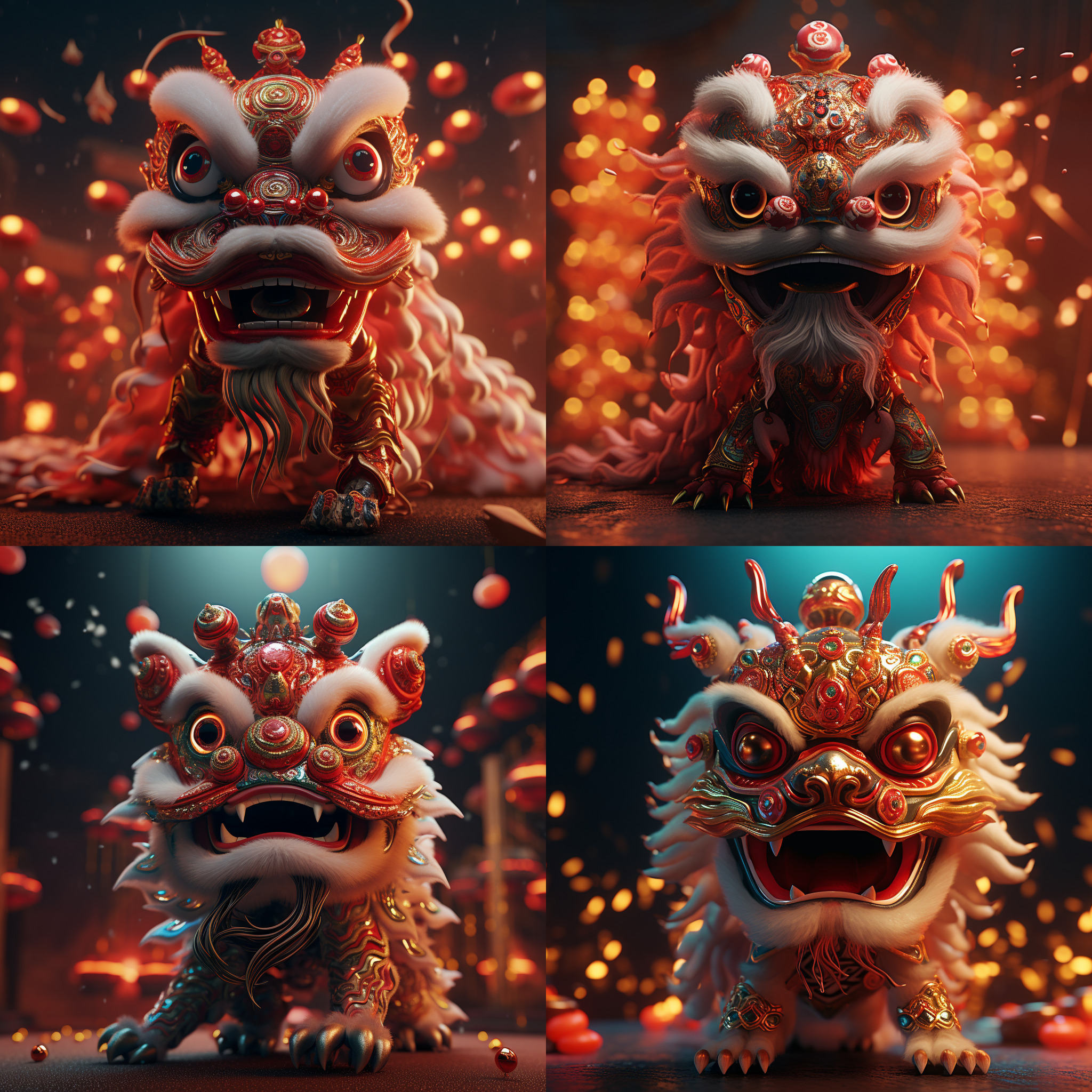 中国龙，巨型，大场景，特写镜头，电影灯光，中国男人正面，c4d渲染，超高分辨率，精细细节，32k，黑龙栩栩如生，气势磅礴，雄壮，神秘，宏伟主调，华丽背景，动感。