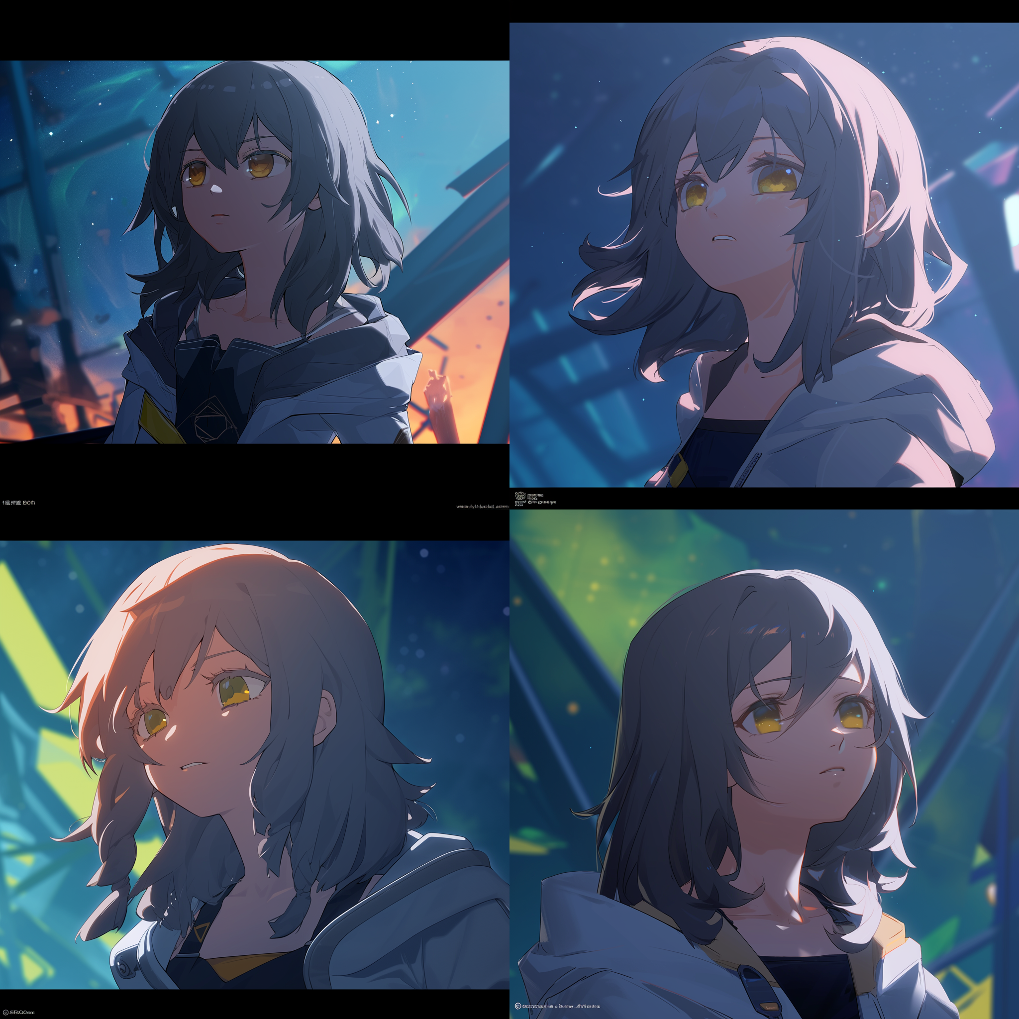 prompt. 动漫风格，色彩丰富，角色戏剧化表情，背景虚化，素描风格，全身像，明亮照明，卡通动作，欢乐气氛，多彩。