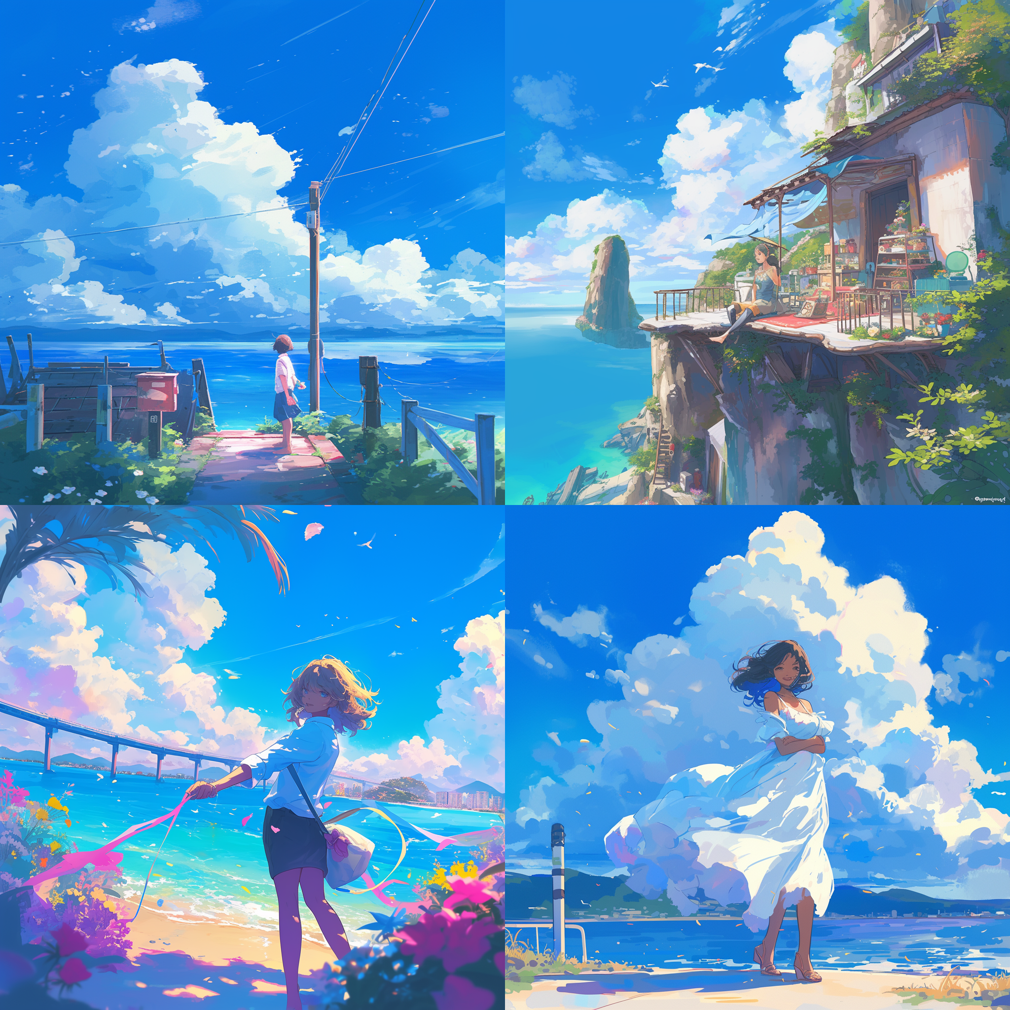 新生活，完成心愿，海边