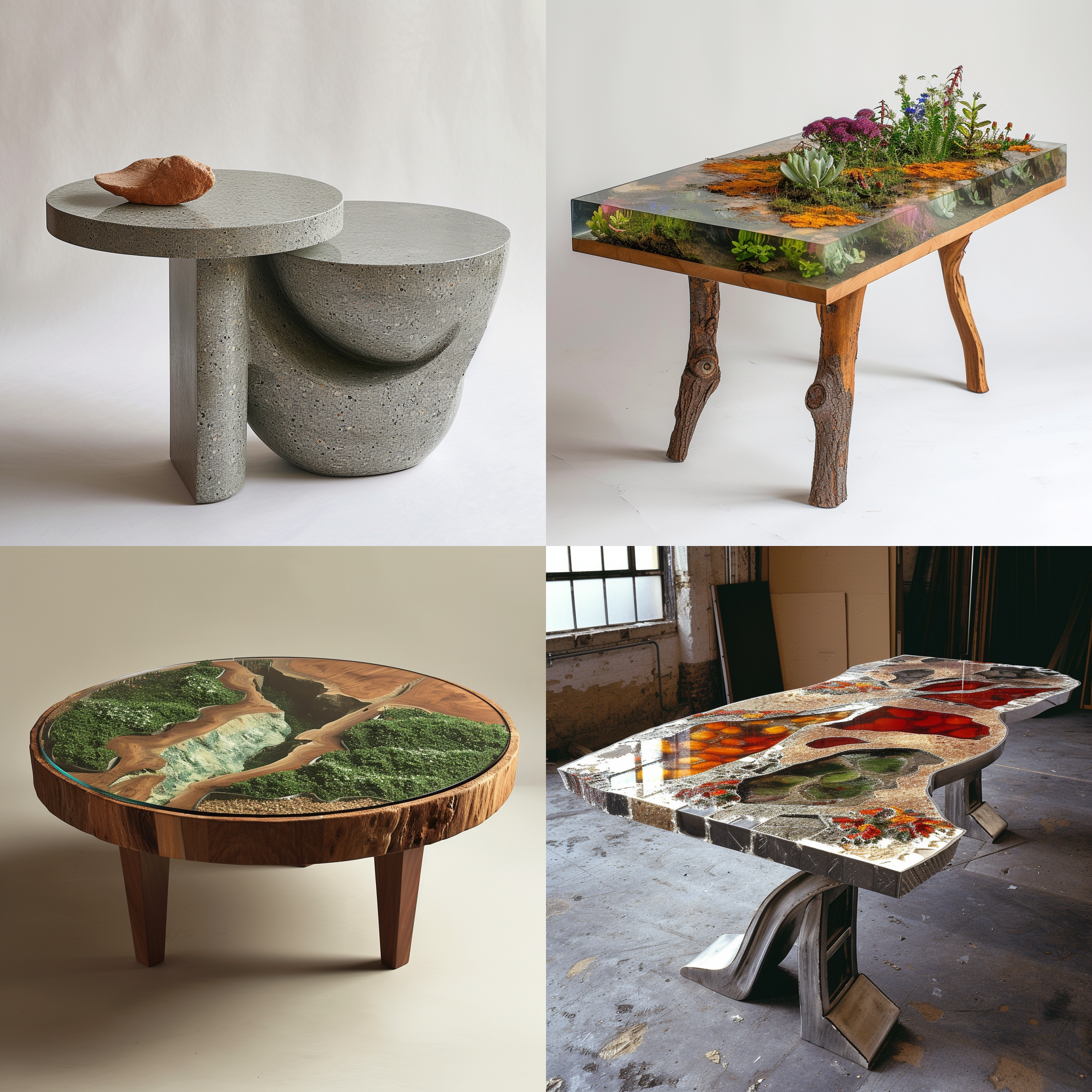 一张terrazz0的桌子