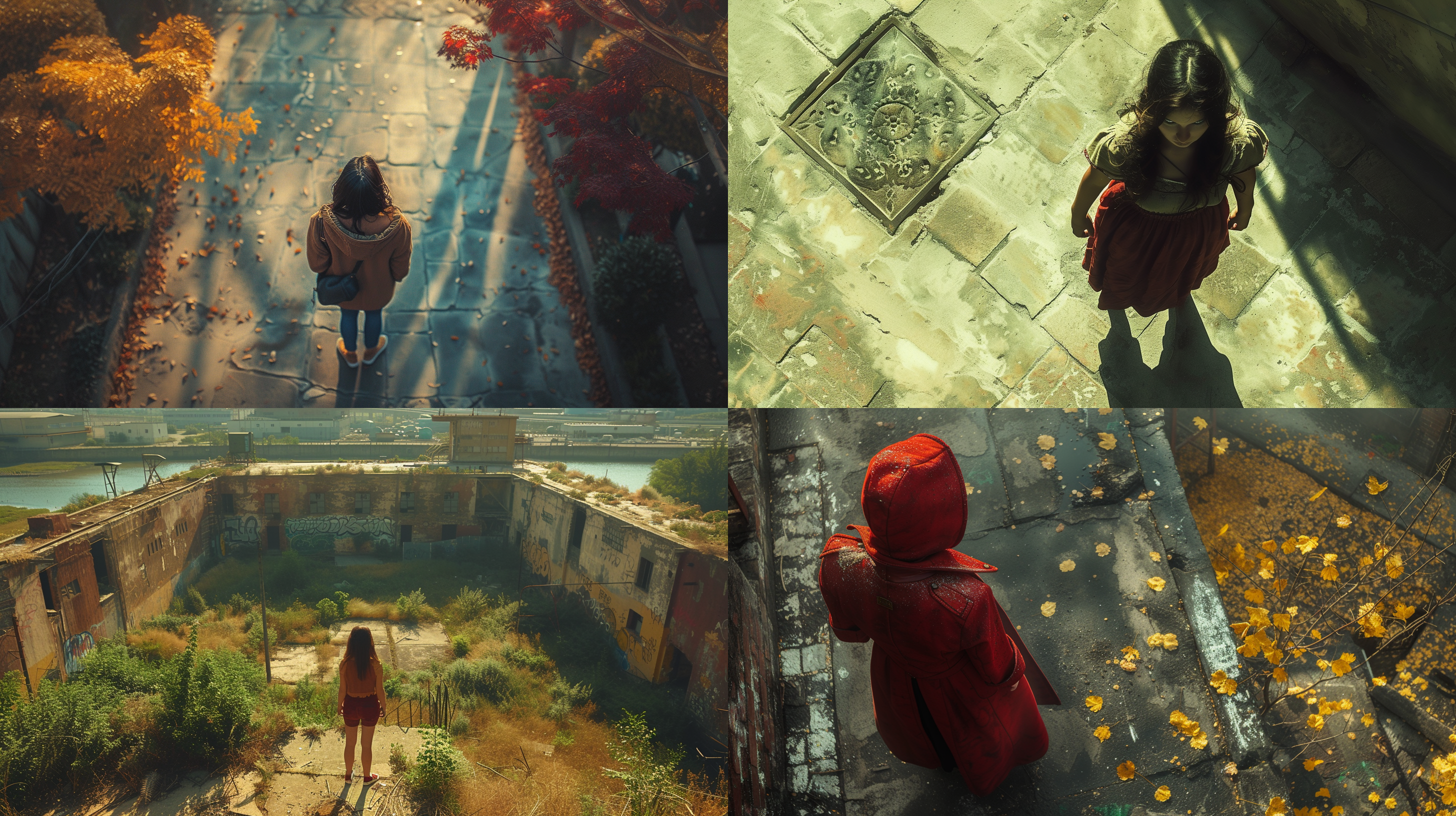 cinematic, photo, 1girl, aerial view, captured by hasselblad x1d ，1940s ，ar 21:9 ，style raw