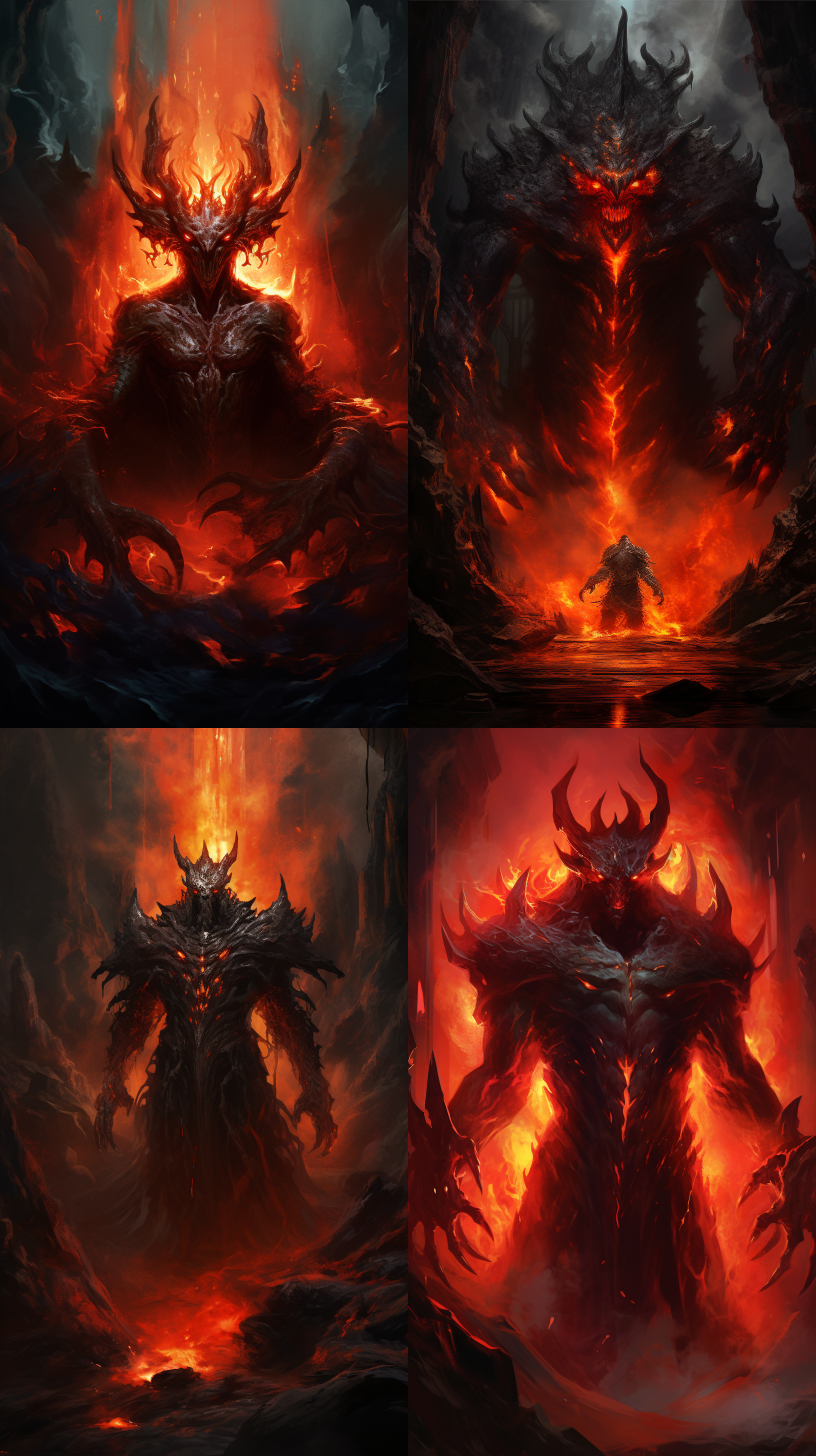 地下 魔域 熔岩池 魔王