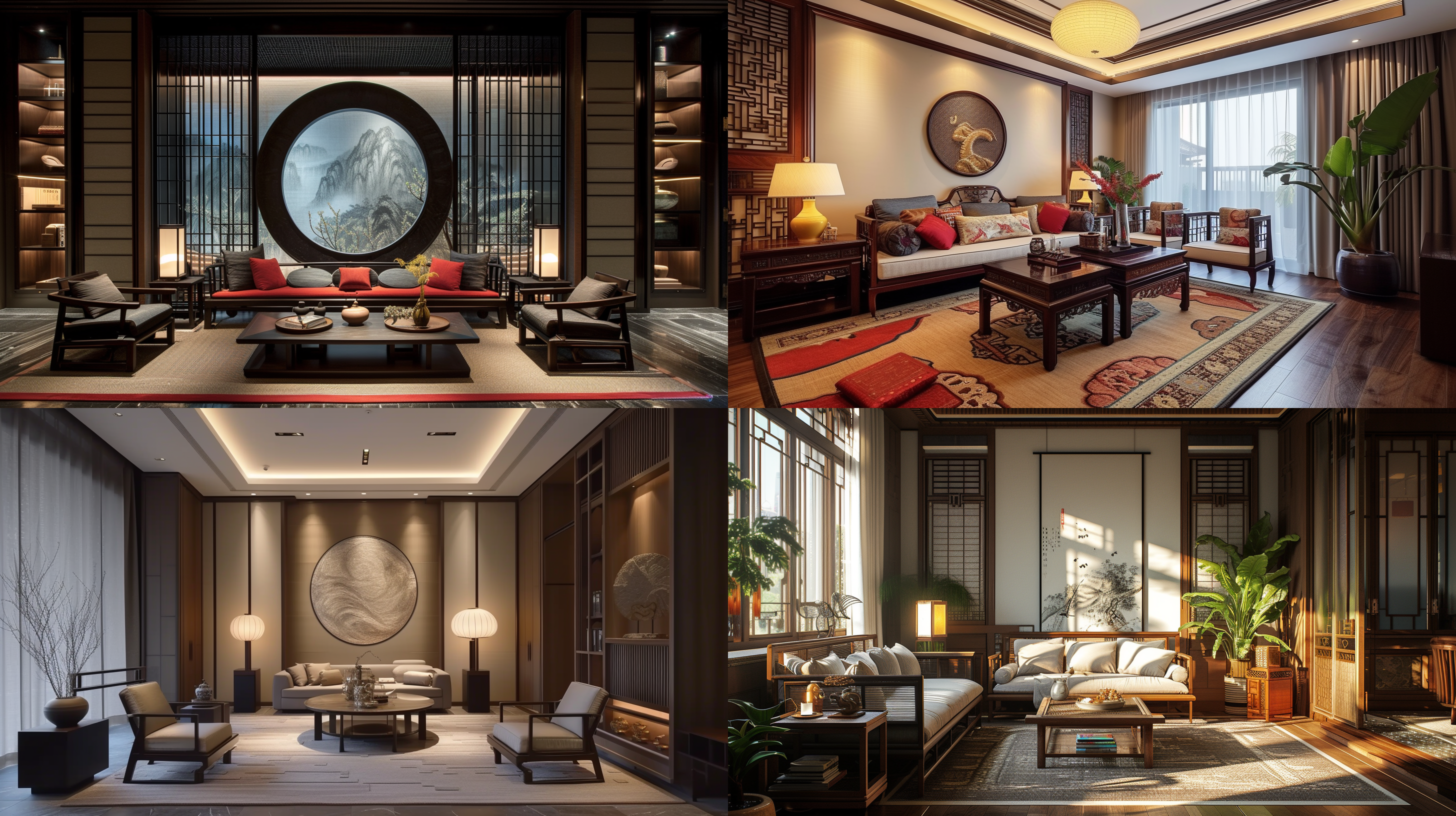 后现代中式风格室内装修