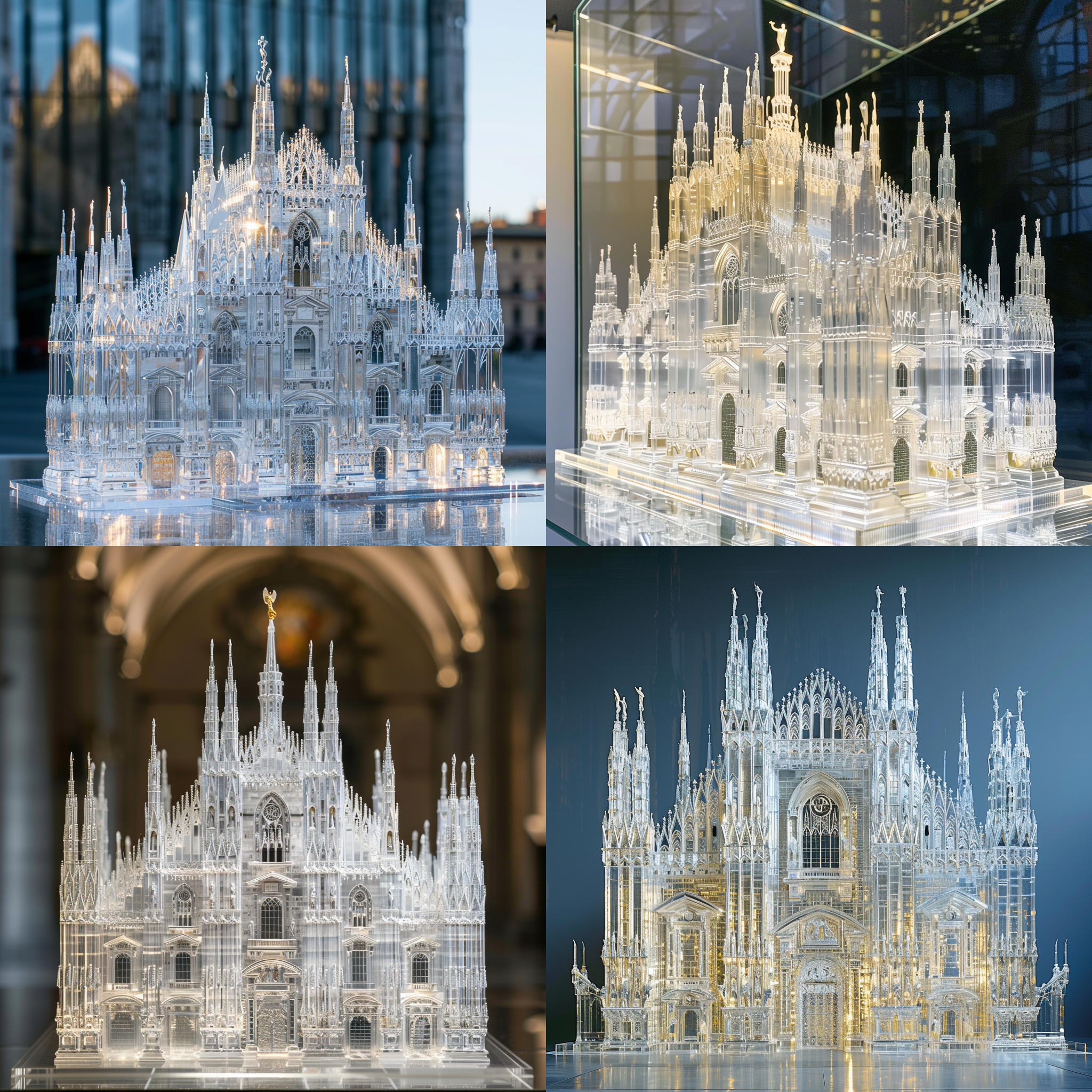 水晶材质的米兰大教堂
