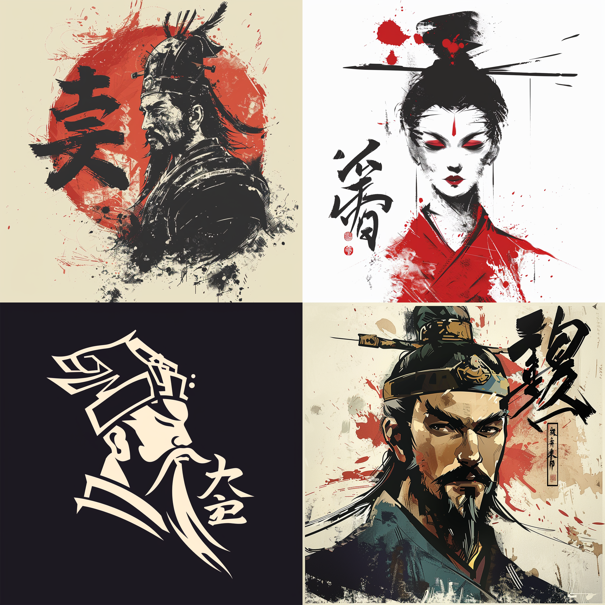设计一个logo、品牌名称为ai painting emperor zun