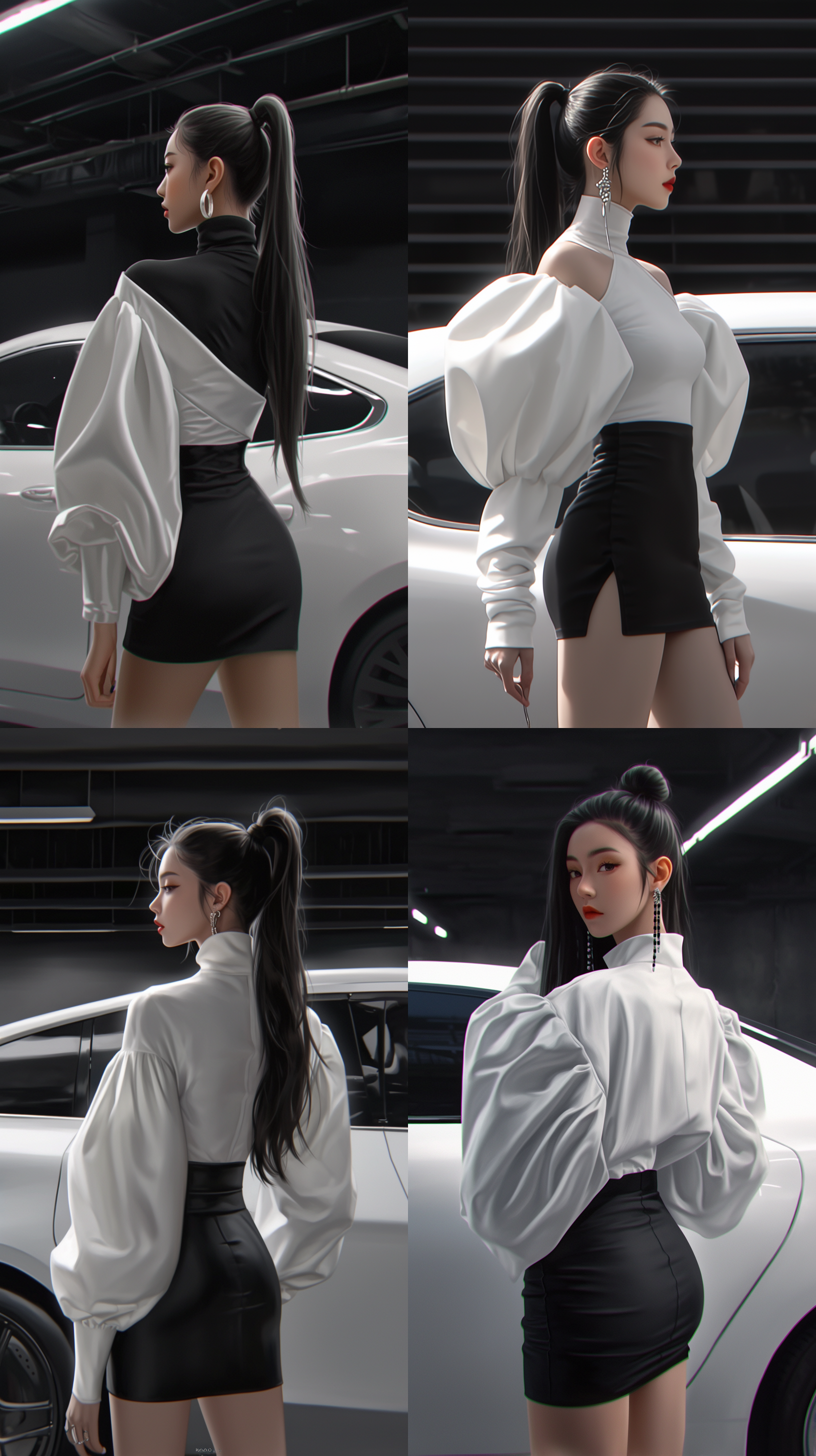 一位漂亮可爱阳光女孩，电影照明，街拍，超真实，姿势变换，精致的五官，杰作，网游插画风格，最高清画质，真实质感。