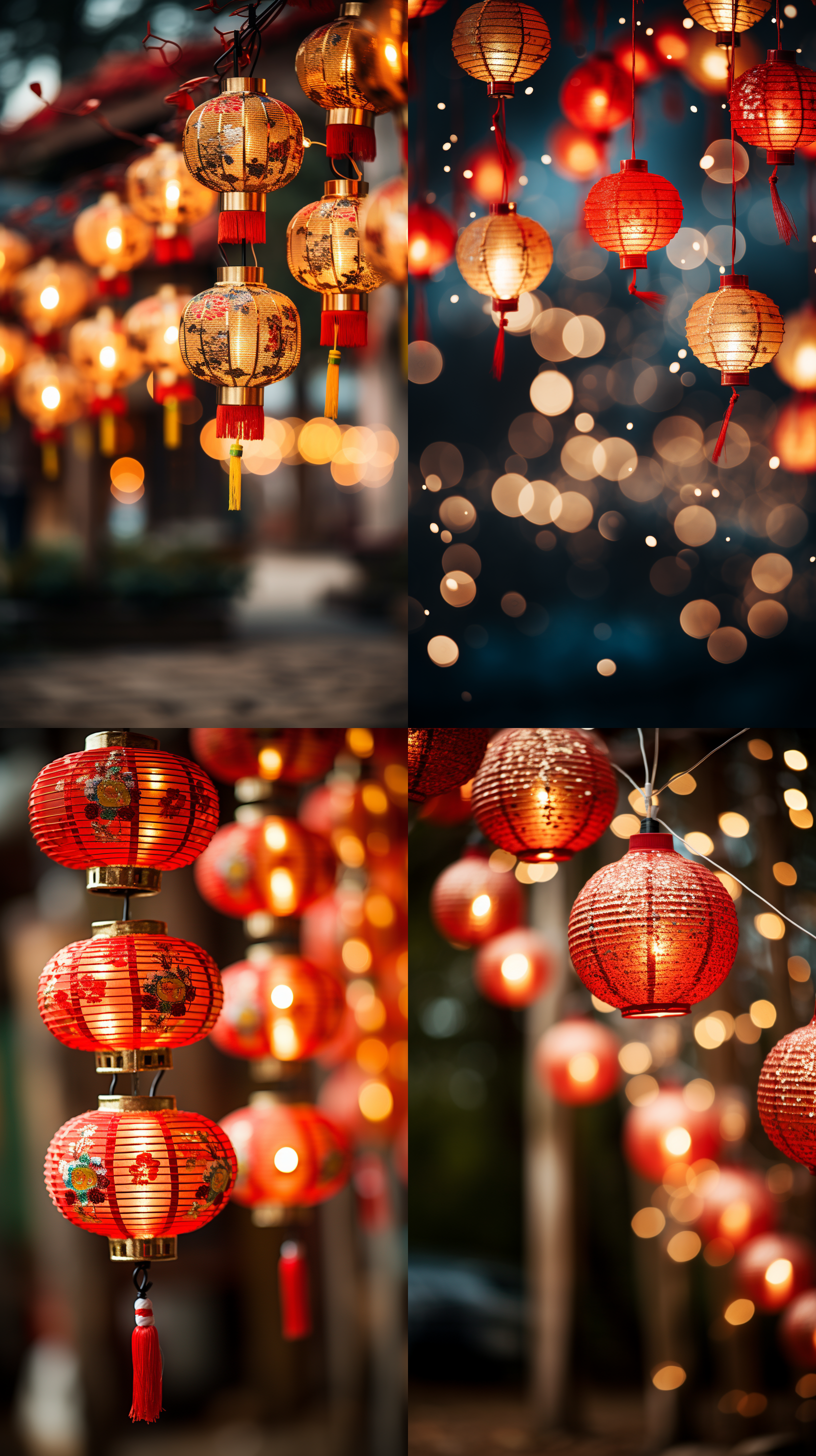 大红灯笼，月光照亮夜空，突出元宵节主题，来一碗豆沙馅的元宵，香飘四溢，柔光，中国红，模糊背景，明亮色彩，传统风格，温馨，祝福。 元宵节，月光下，红灯笼，豆沙元宵，暖色调，中国传统，柔和光线，静态，温馨祝福，元素齐全。