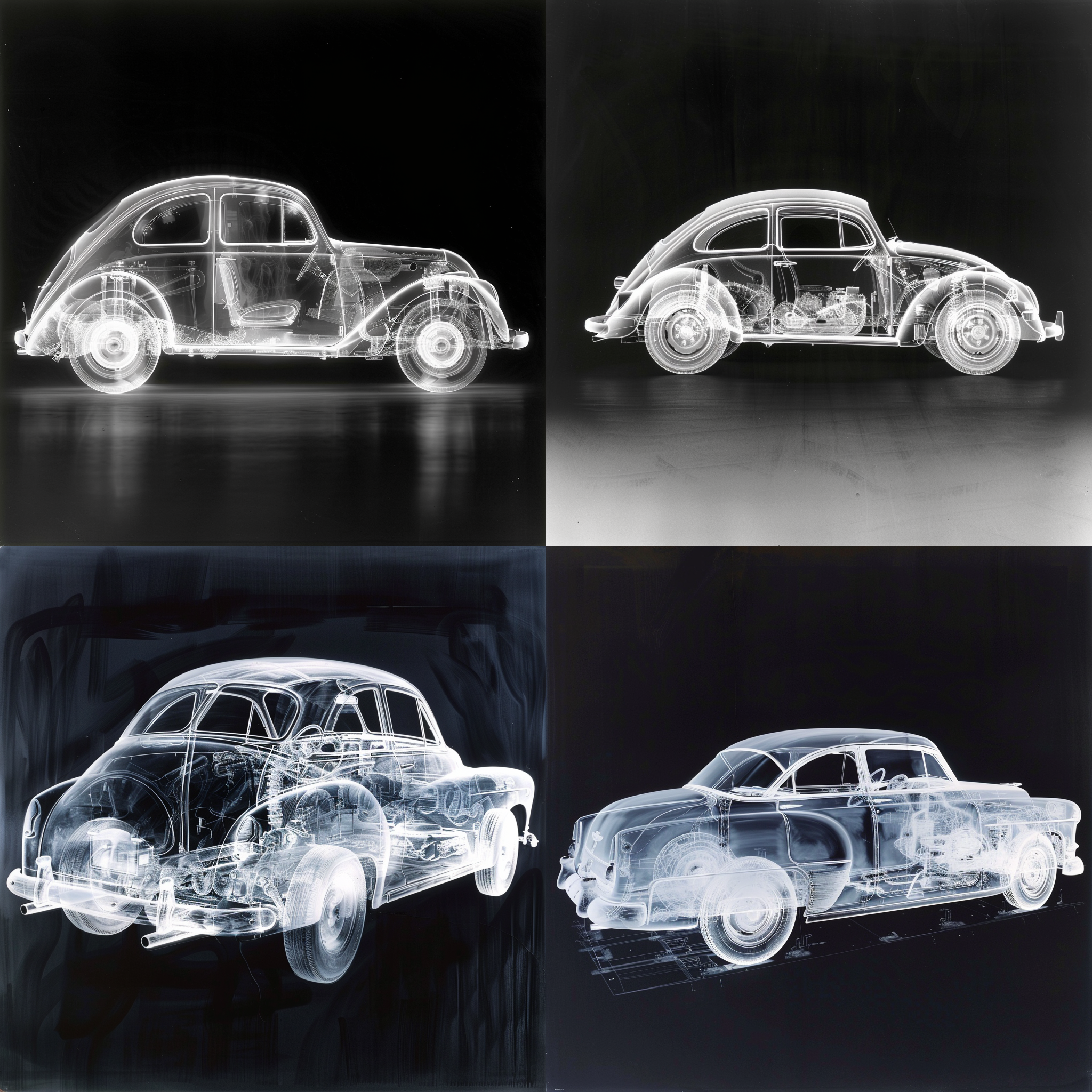 汽车，under x-ray