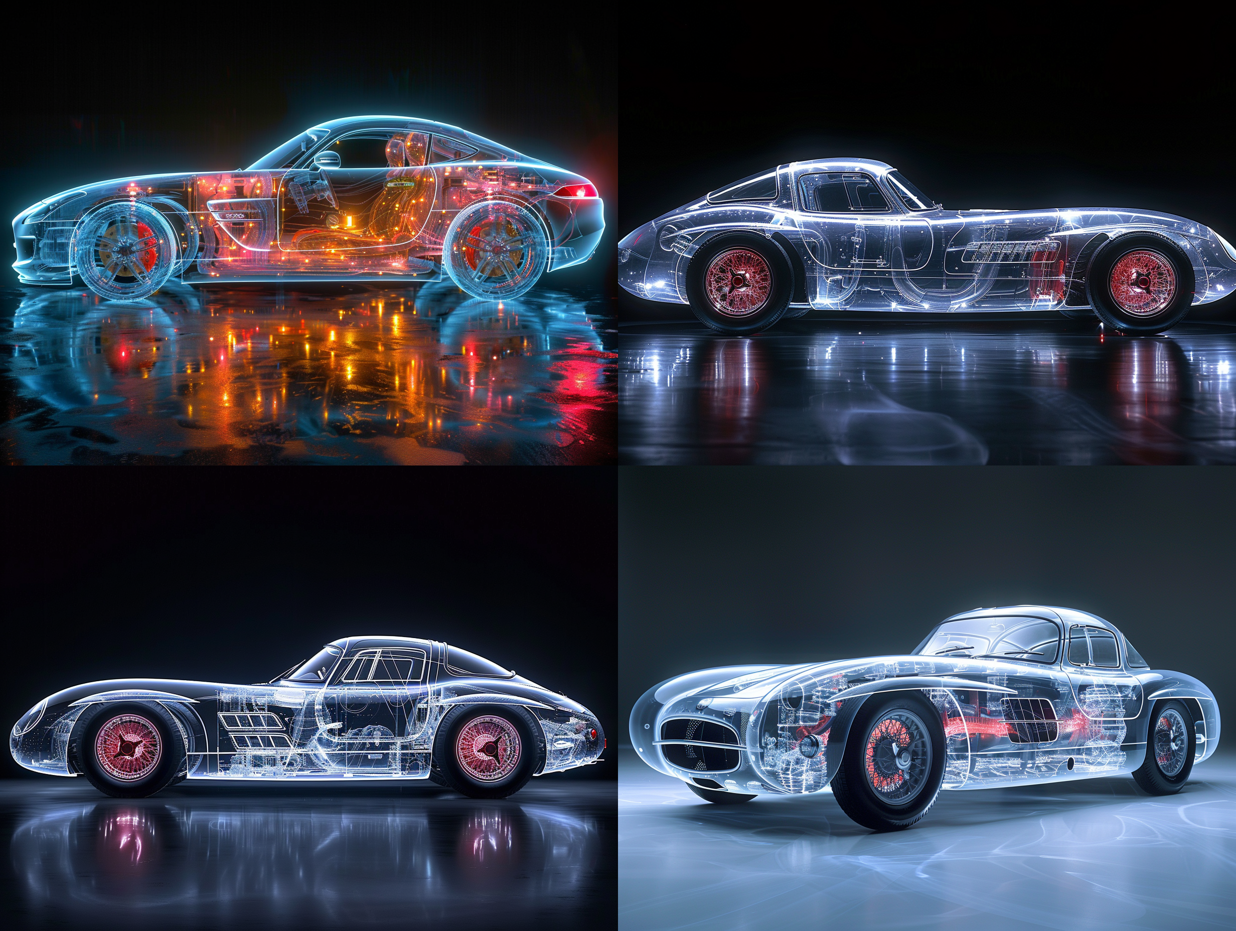 跑车，under x-ray