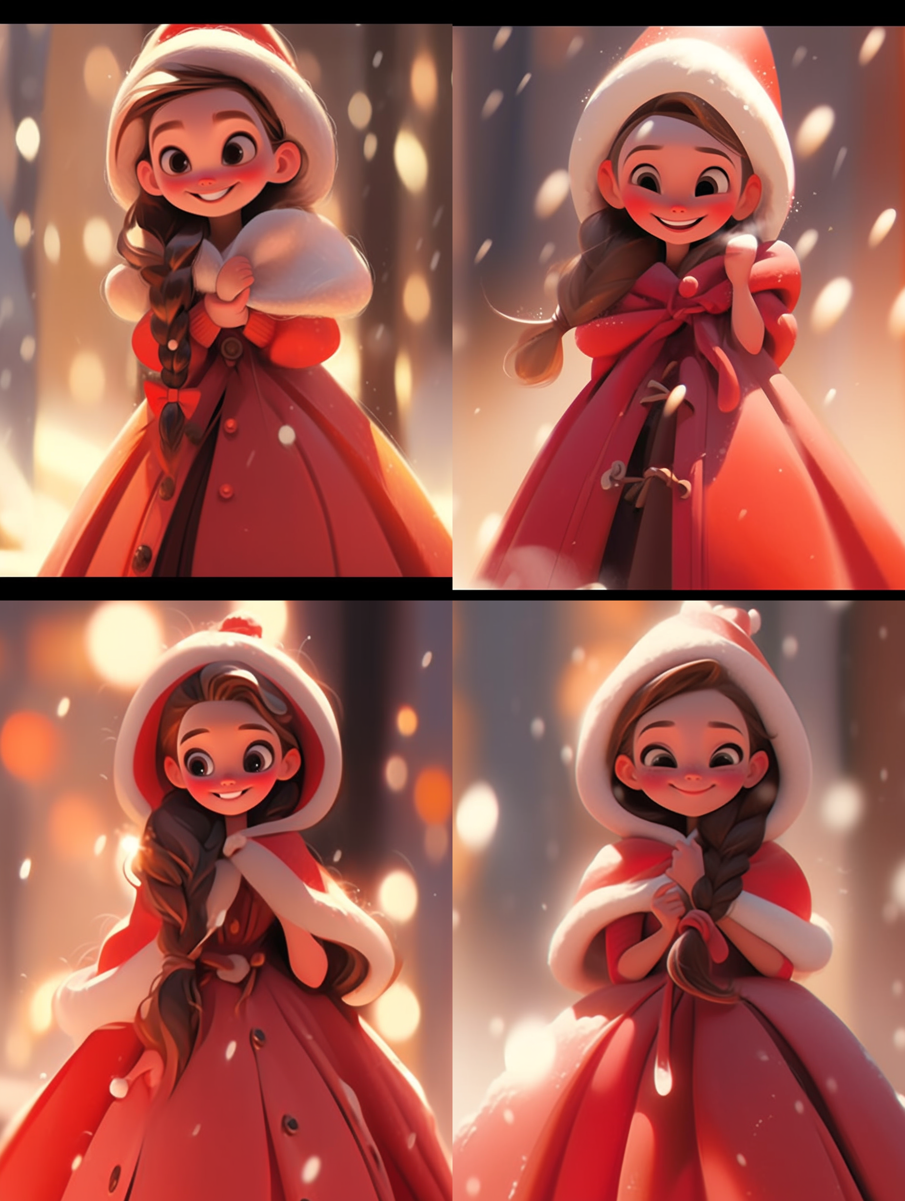 迪士尼公主，花园中，柔和光线，粉色裙子，微笑，唯美，暖色调，长焦镜头，舞蹈动作，梦幻感，温馨。