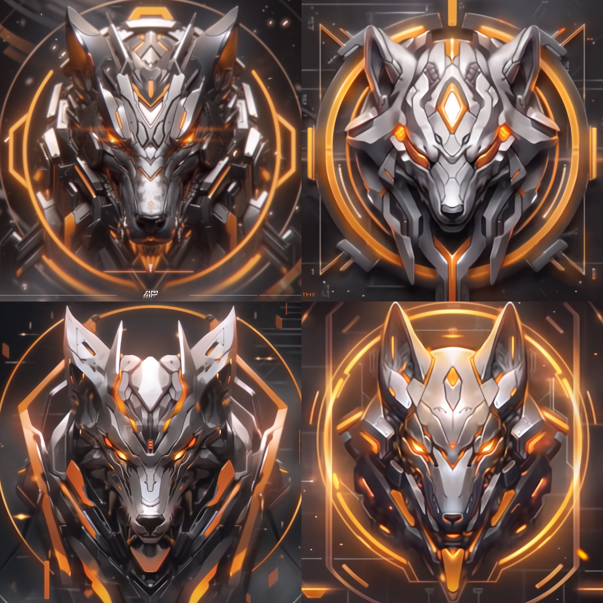 马头勋章，未来科技风格，透明背景，橙色色调，高对比度，机械纹理，纹理清晰，立体感强烈，高清细节，霸气十足. portrait, futuristic technology style, transparent background, orange color tone, high contrast, mechanical texture, clear texture, strong sense of three-dimensionality, high-definition details, powerful.