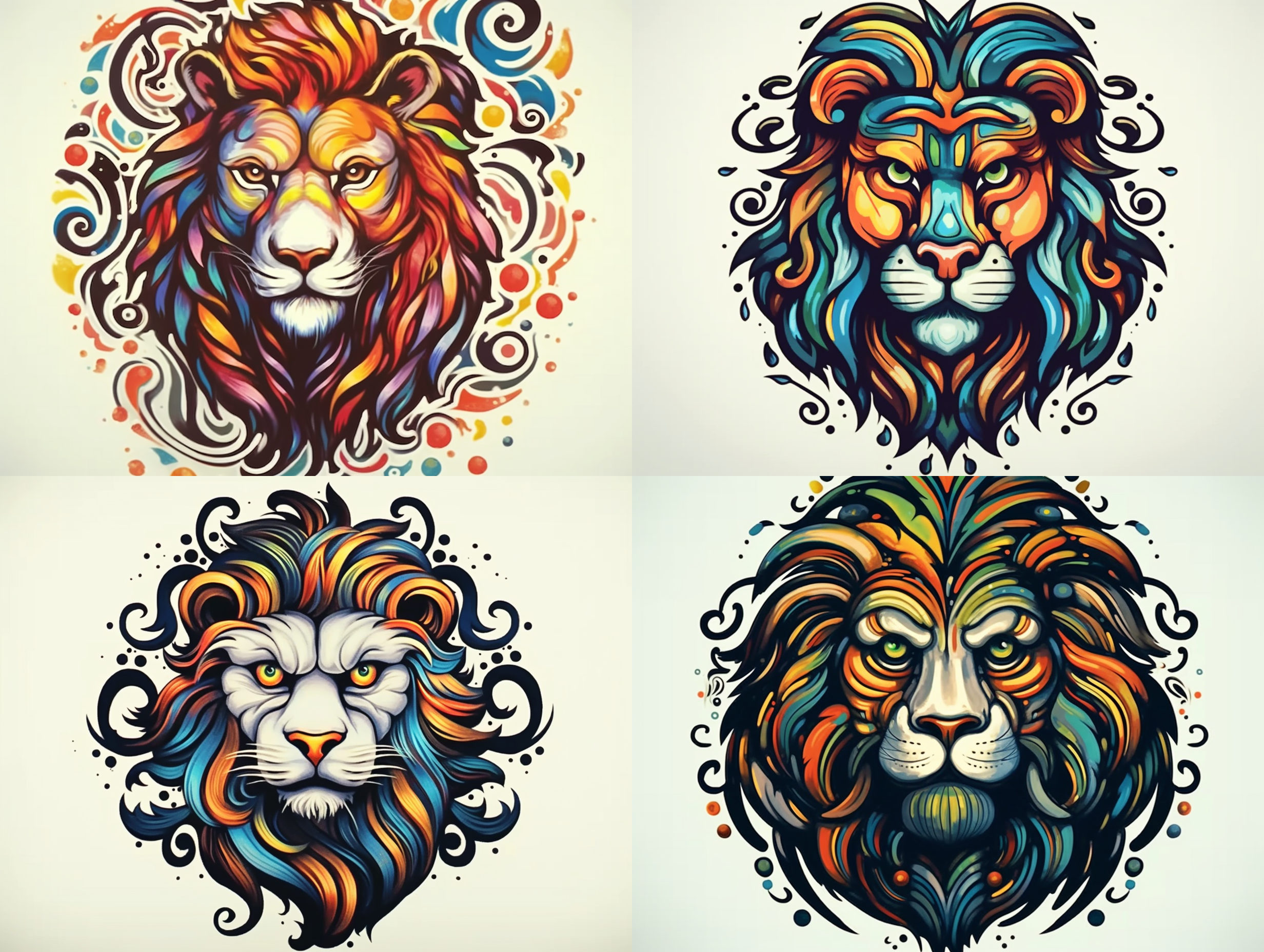 狮子 新艺术风格