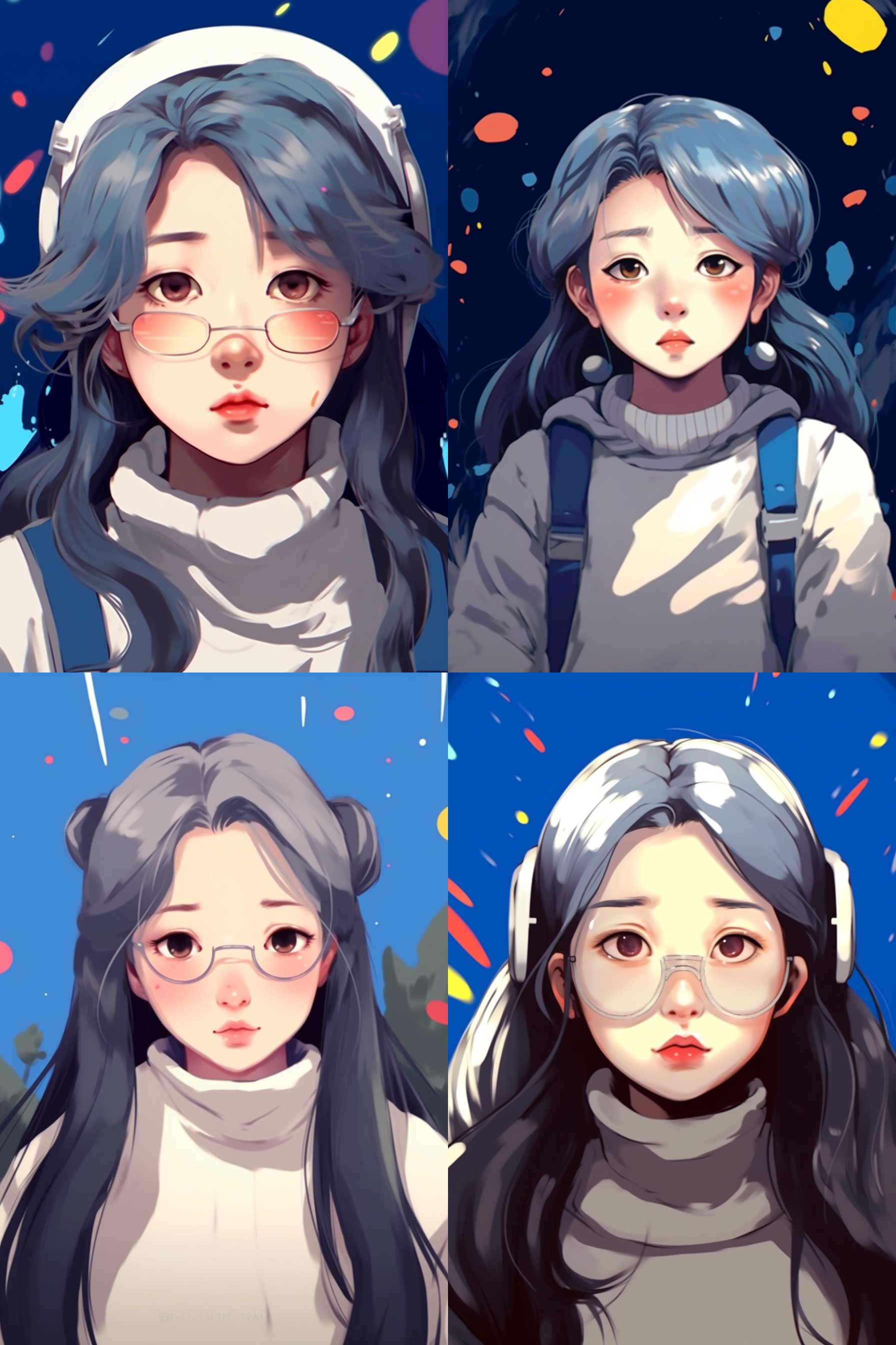 克莱茵兰，漫画风 宇宙探险家，外太空，明亮色彩，卡通风格，笑容，太空背景，抽象元素，动作冒险，线条描边，幽默情节。