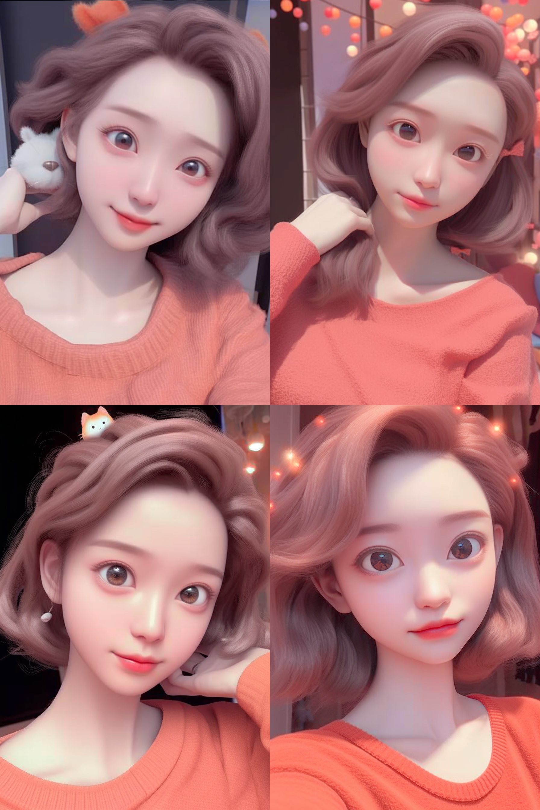 迪士尼动画人物，皮克斯风格，干净的背景，肉桂照明，光线跟踪，高细节，3d渲染，可爱风格 