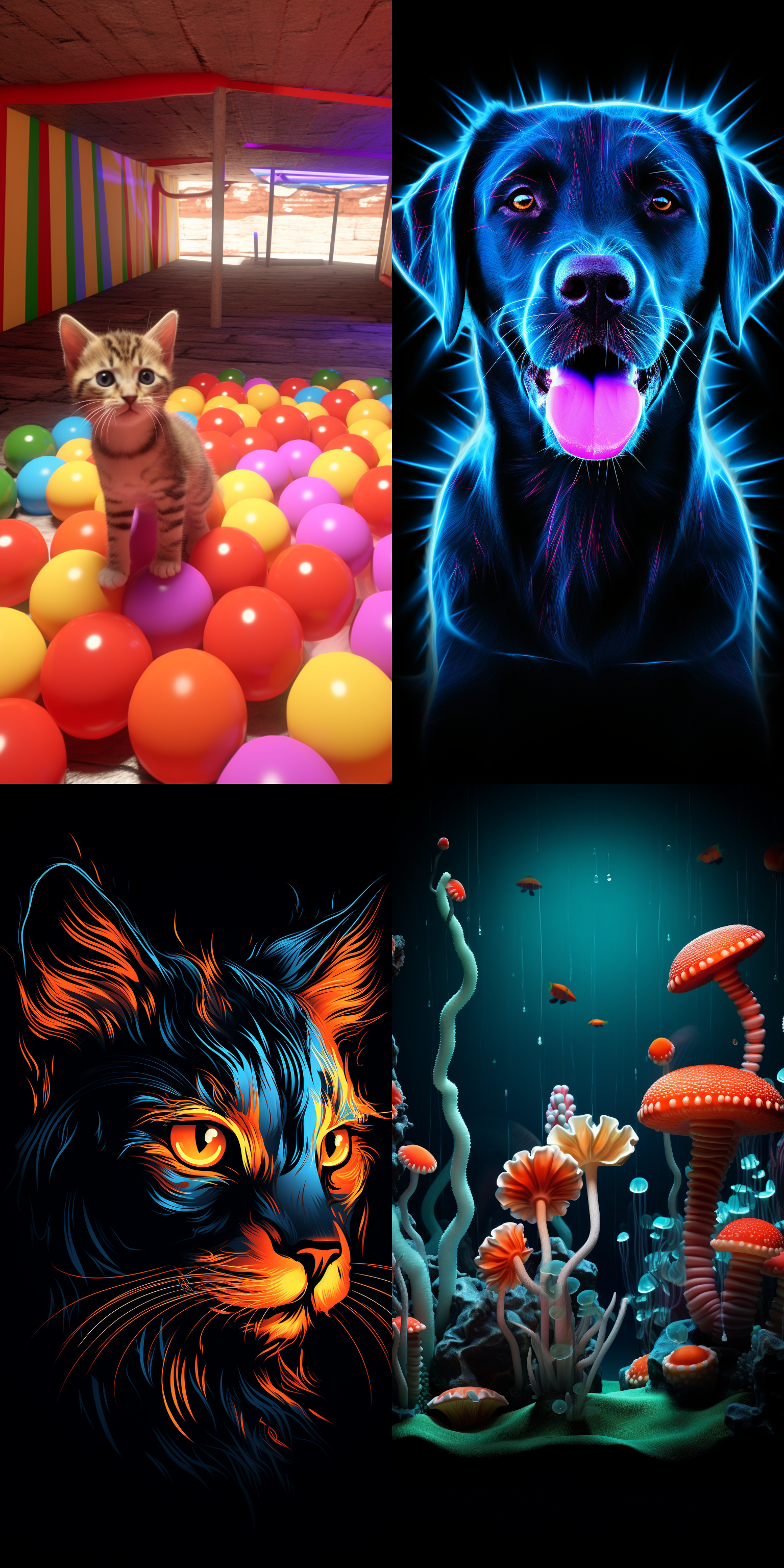 利用c4d渲染技术，打造一个充满魔幻色彩的宠物壁纸，给用户带来视觉冲击