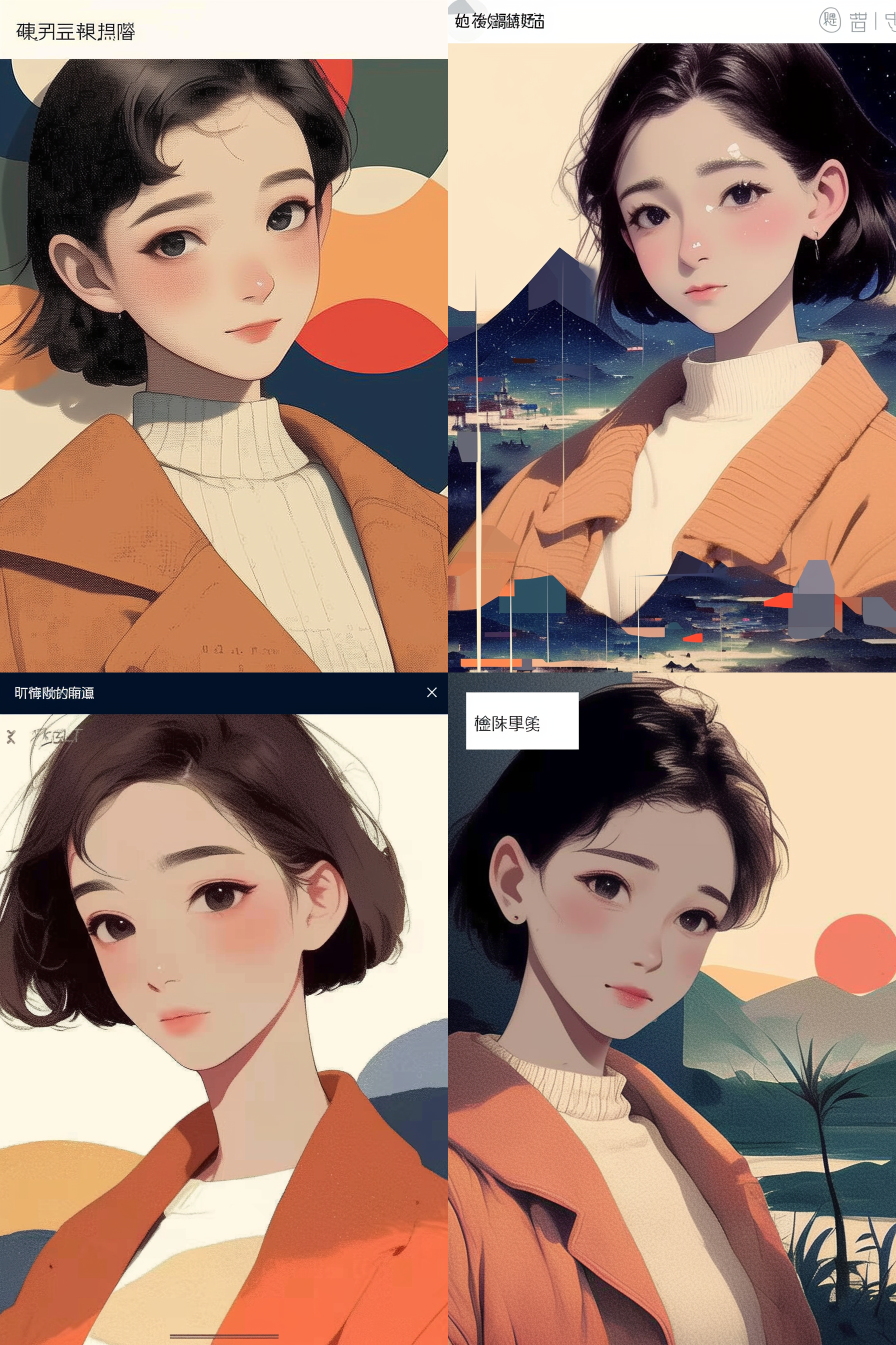 抽象几何形状，极简扁平风格，明亮色彩，无人景观，对称构图，简约线条，现代感，清晰对比，静态，几何图案，抽象艺术，几何图案，冷色调。