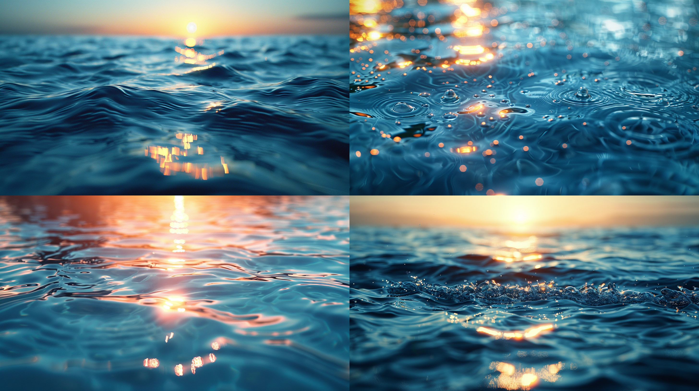 水面平静，丰富细节，自然光线，清晰对焦，色彩绚丽，静态画面，宁静安详，最高画质，8k