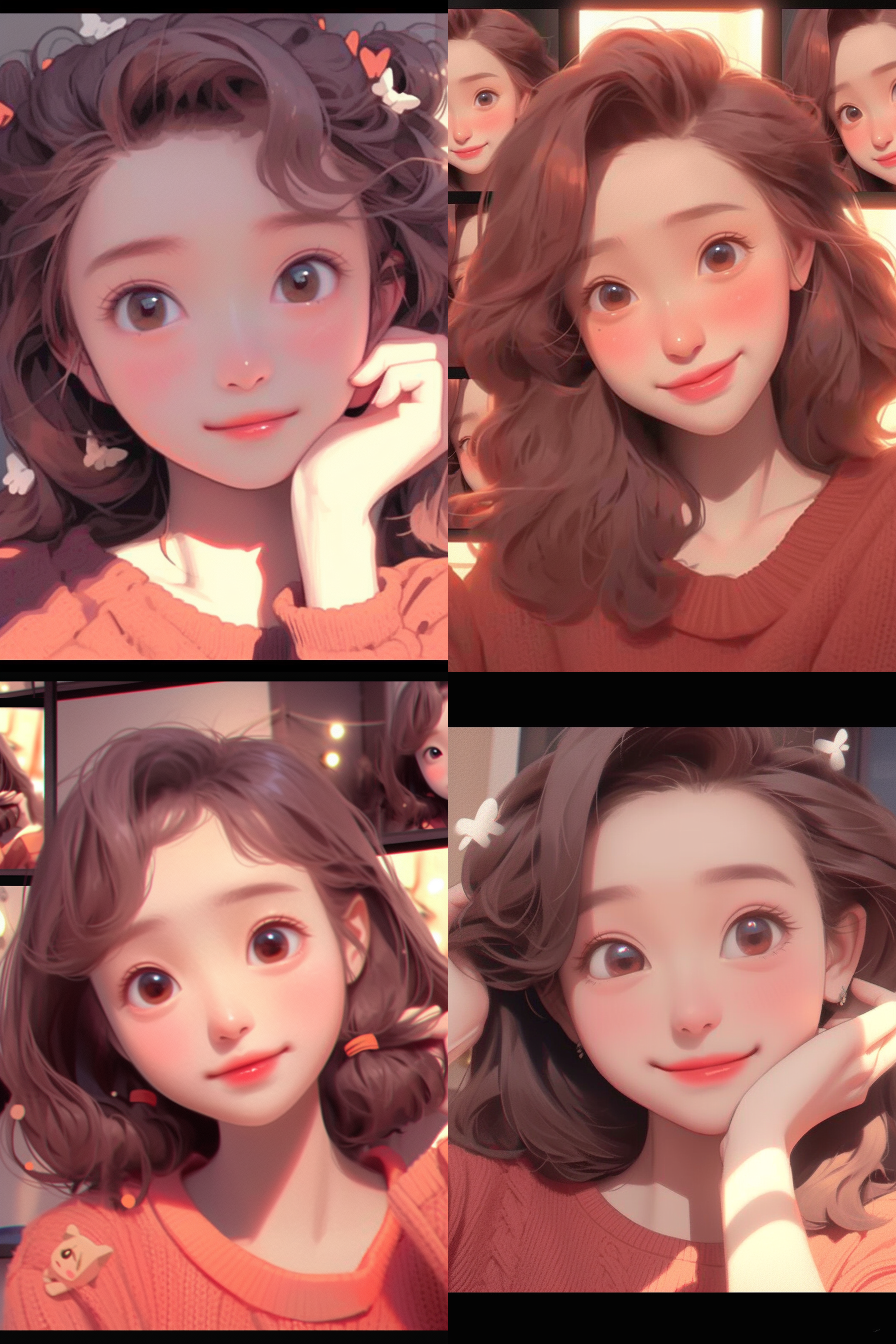 卡通形象微笑，超级波普风格，3d渲染，梦工厂动画效果，甜美表情，精致细节，8k柔焦，色彩丰富，超逼真效果，最佳画质。