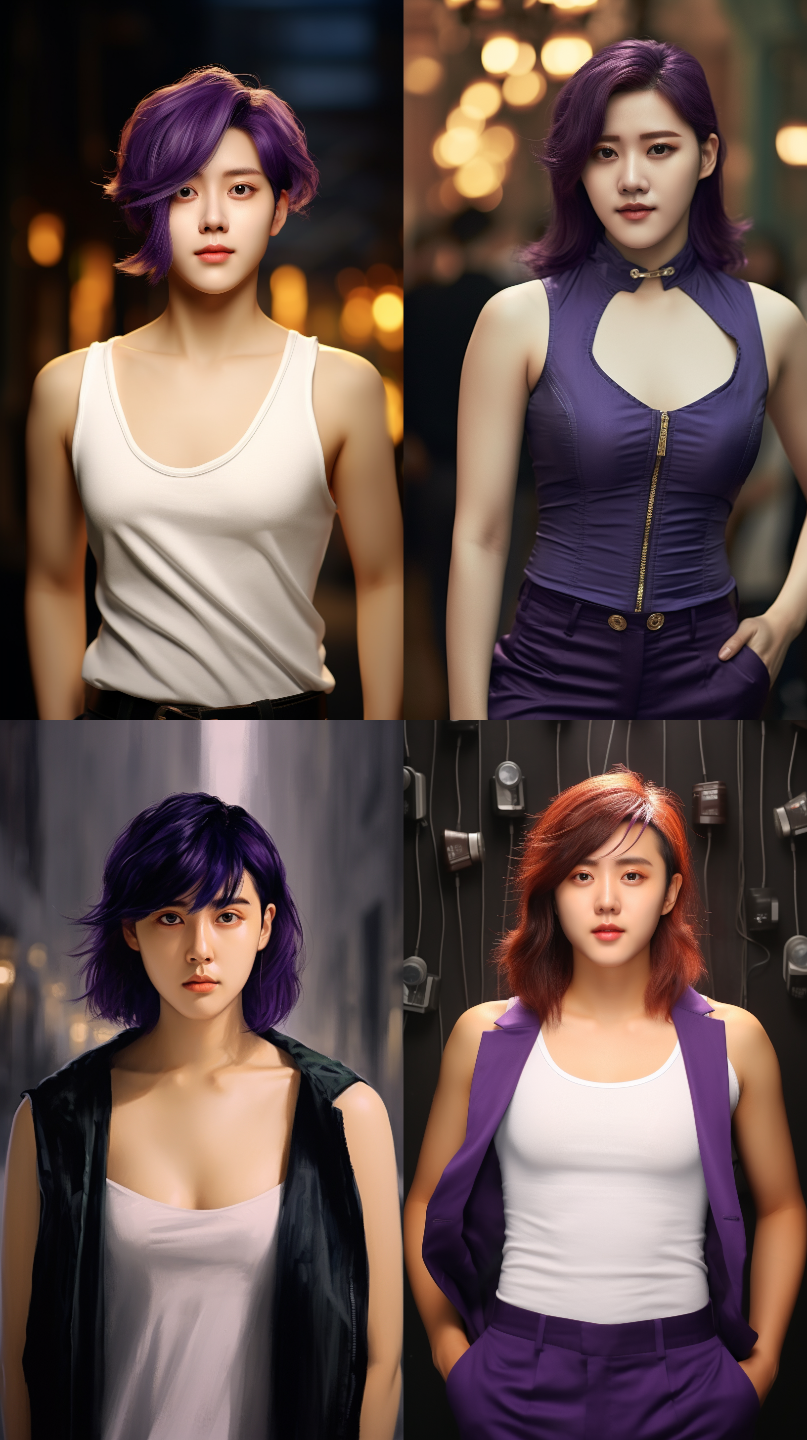 男人看着前方。