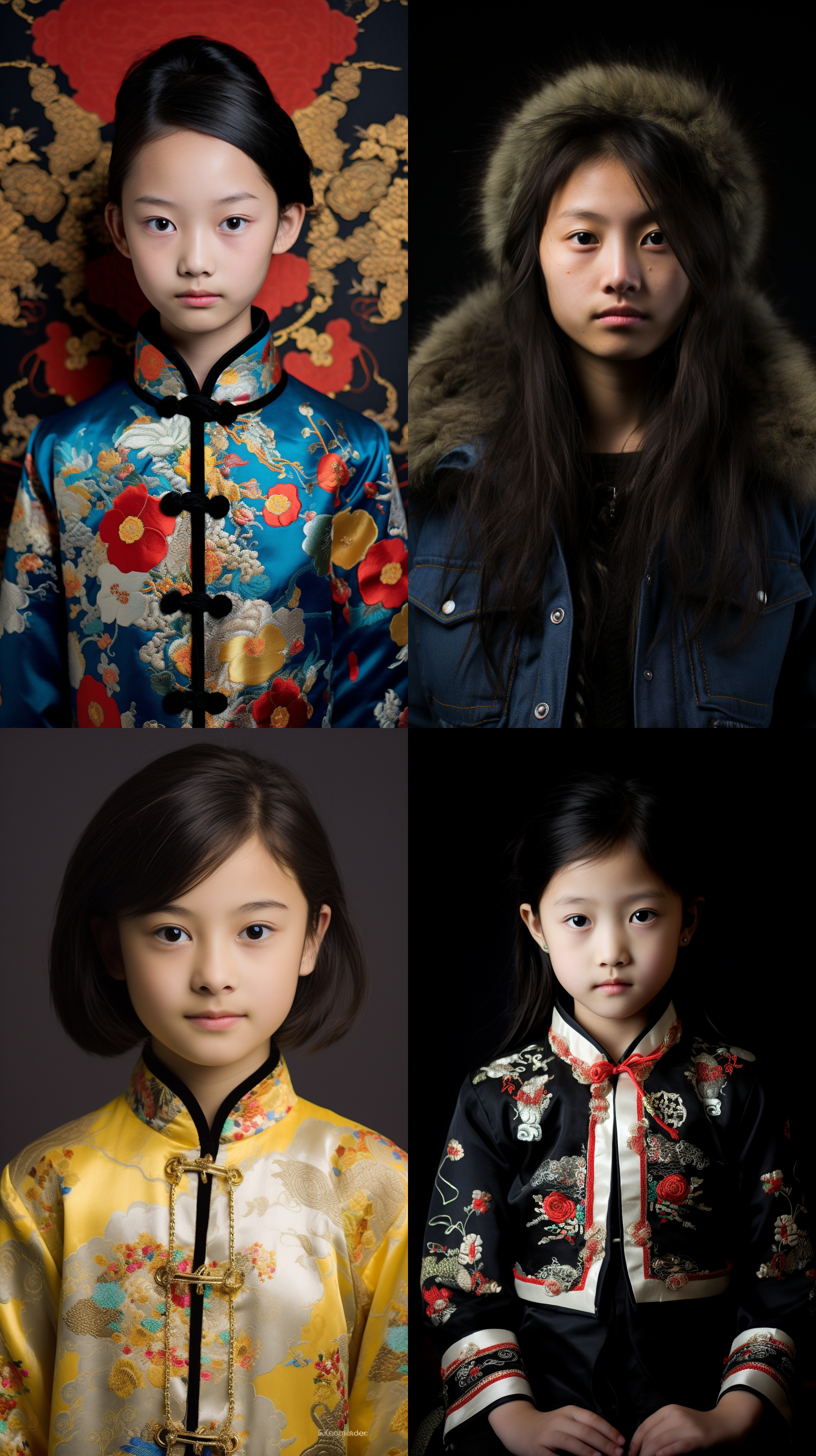 12岁中国女孩,肖像镜头