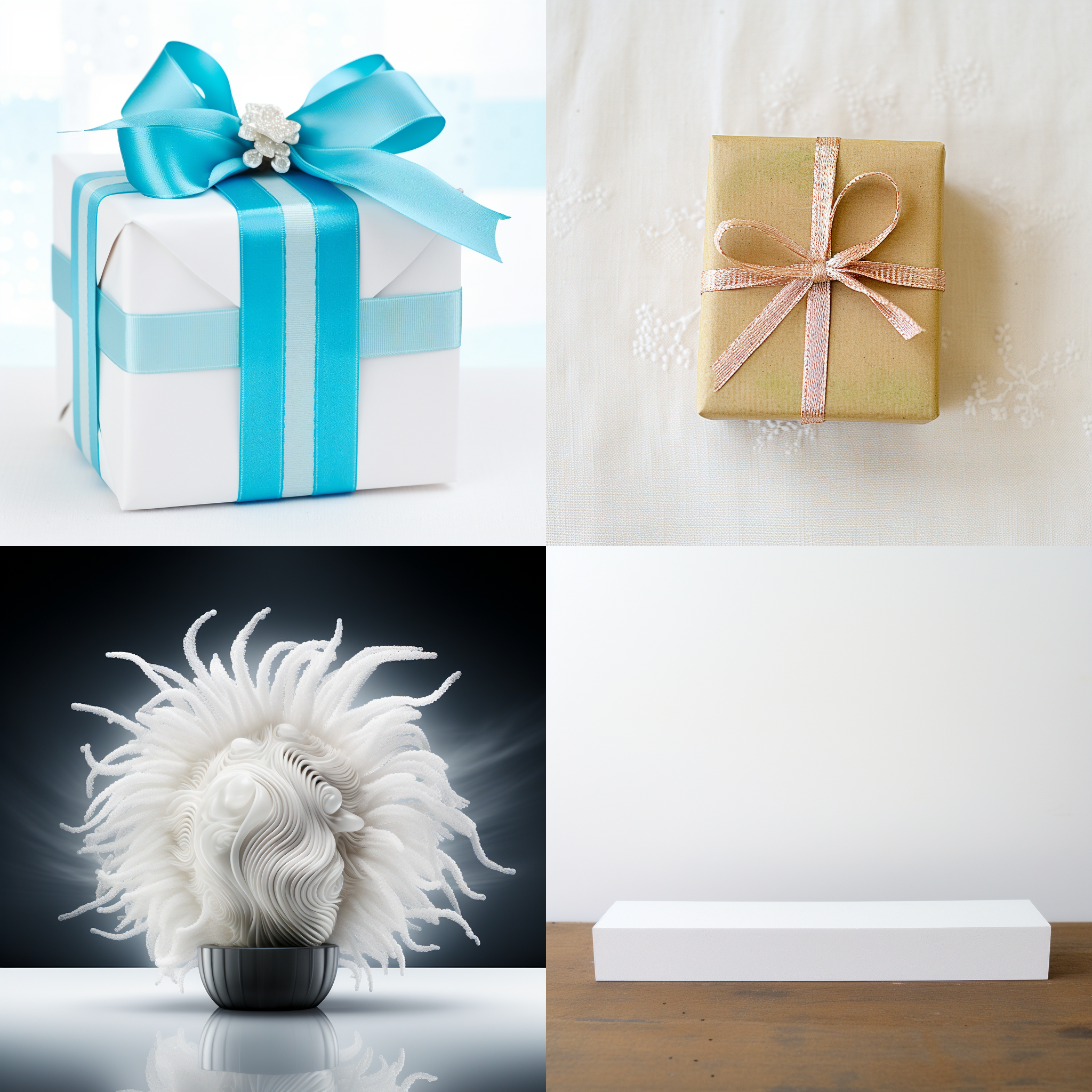 精美盒子包装，白色桌面，白布