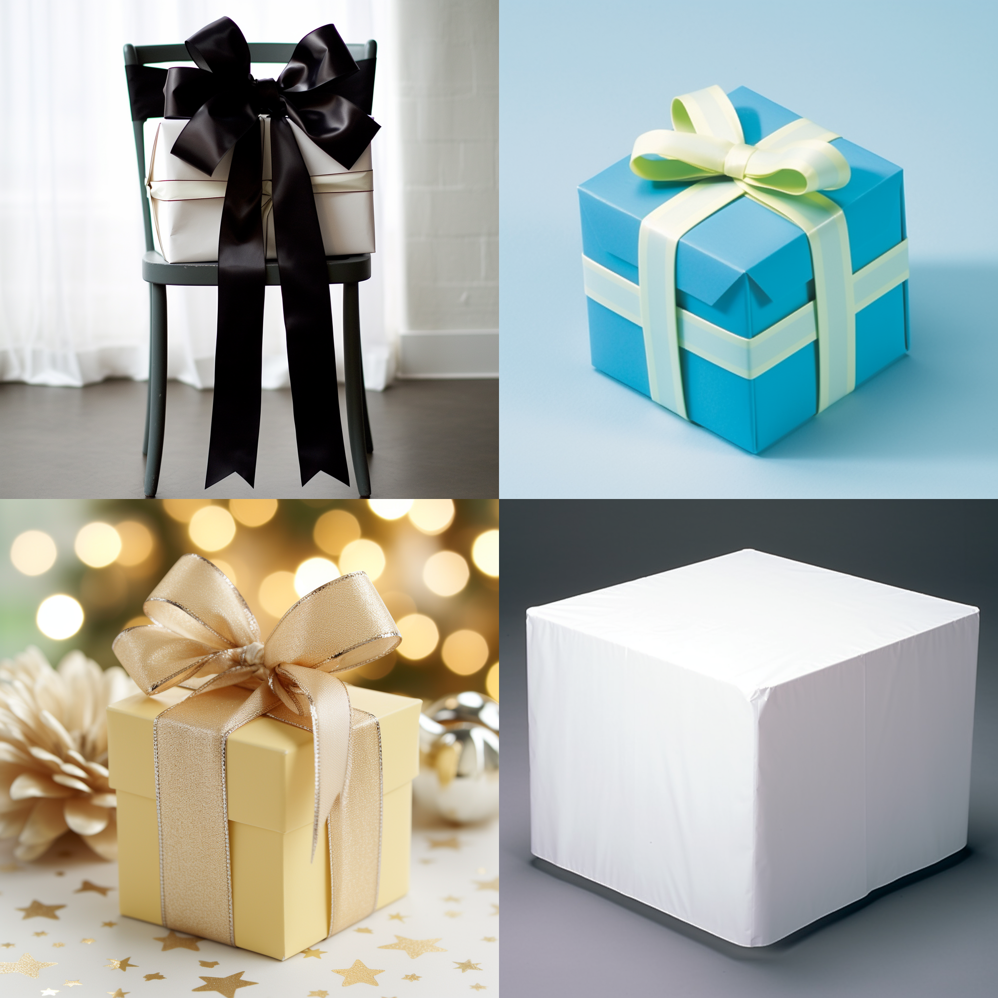 精美盒子包装，白色桌面，布