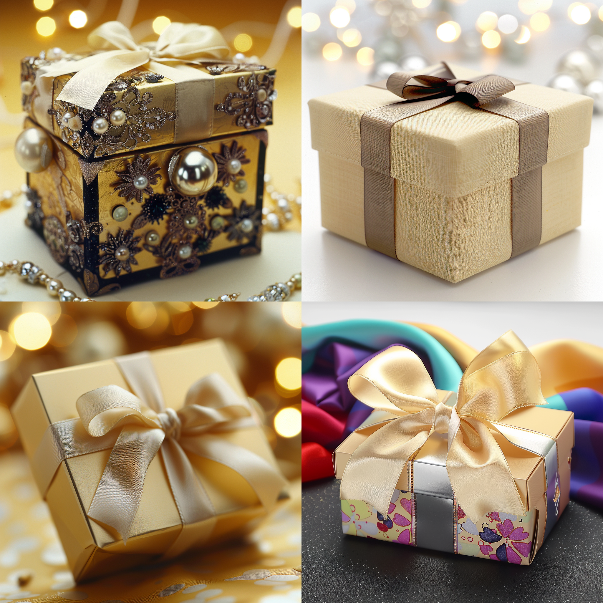 精美盒子包装，桌面，布