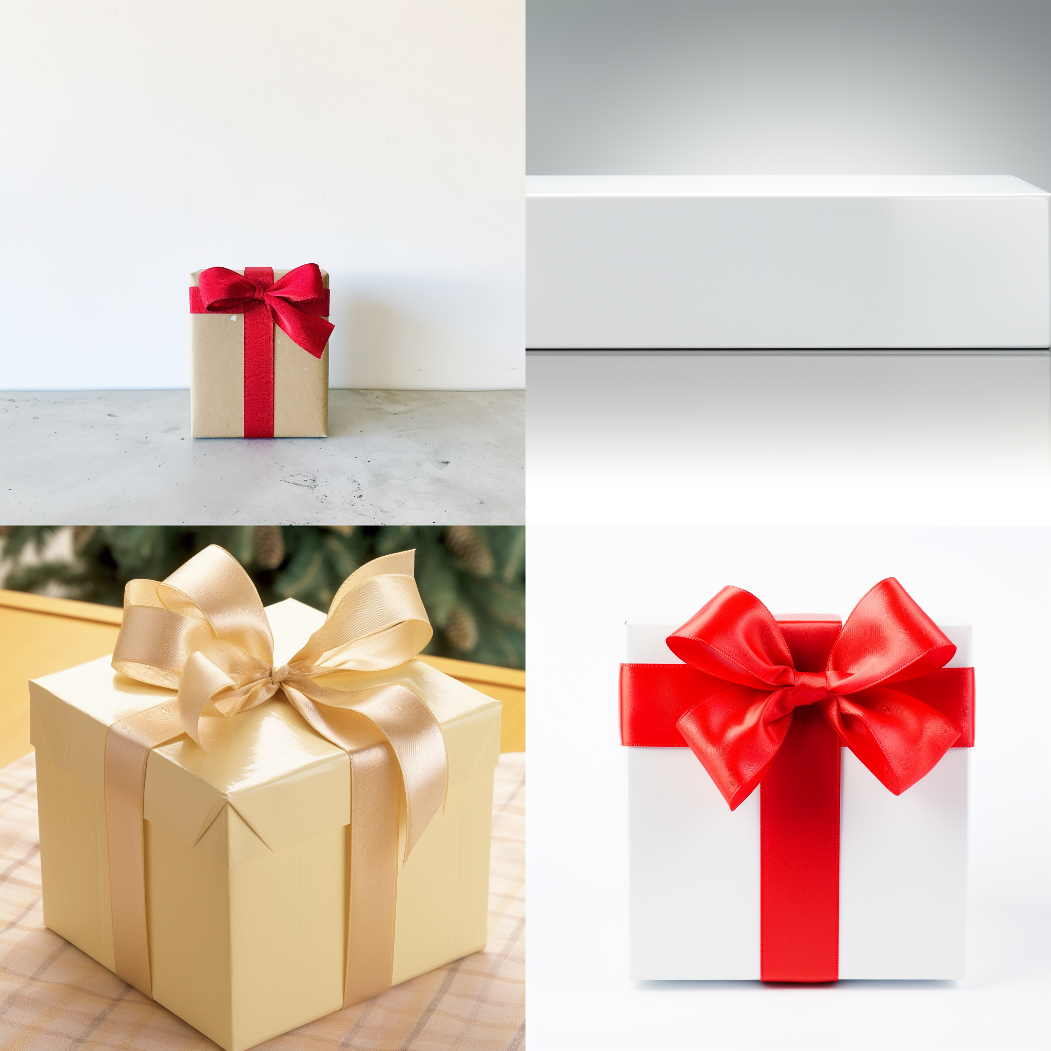 精美盒子包装，白色桌面，白布