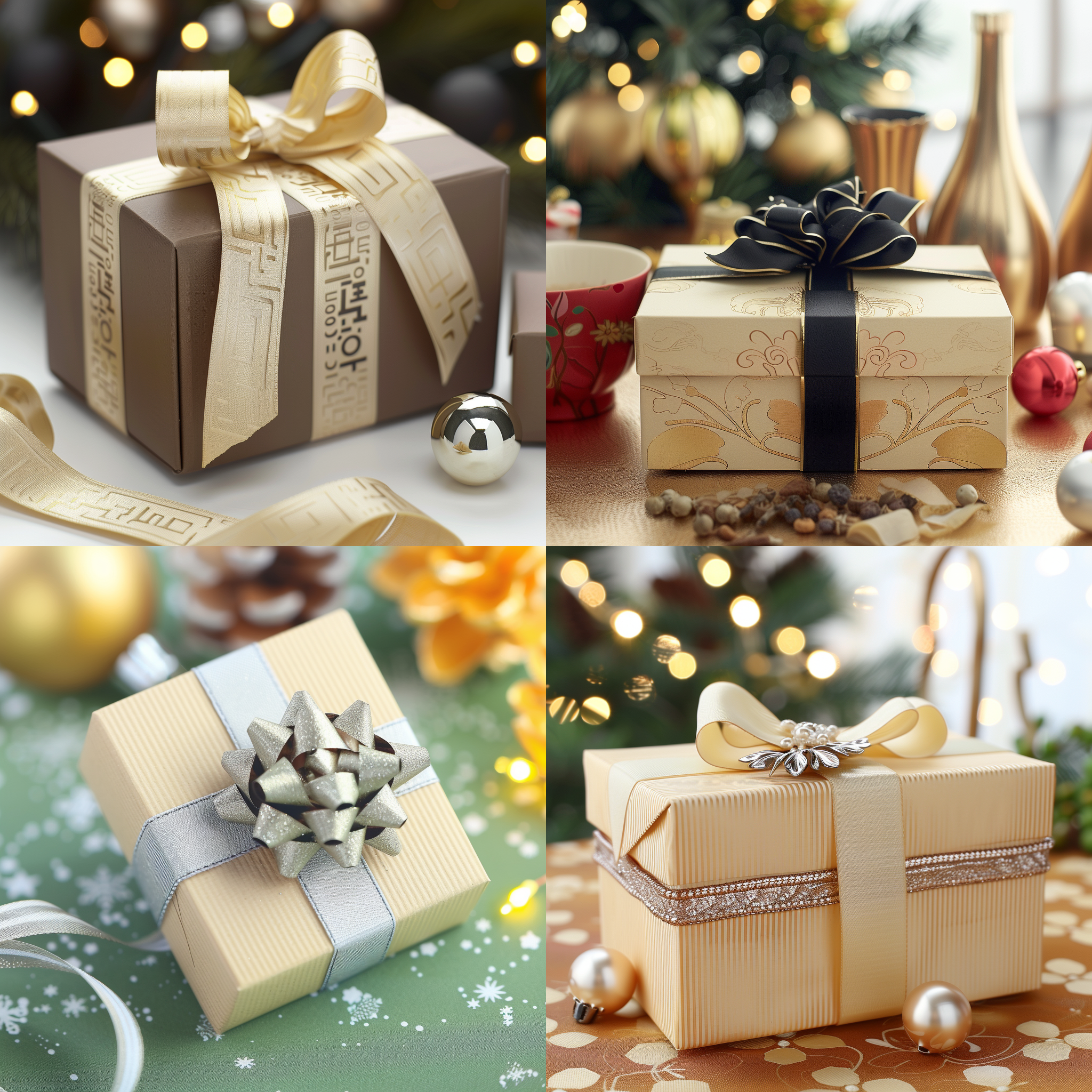 精美盒子包装，桌面，布