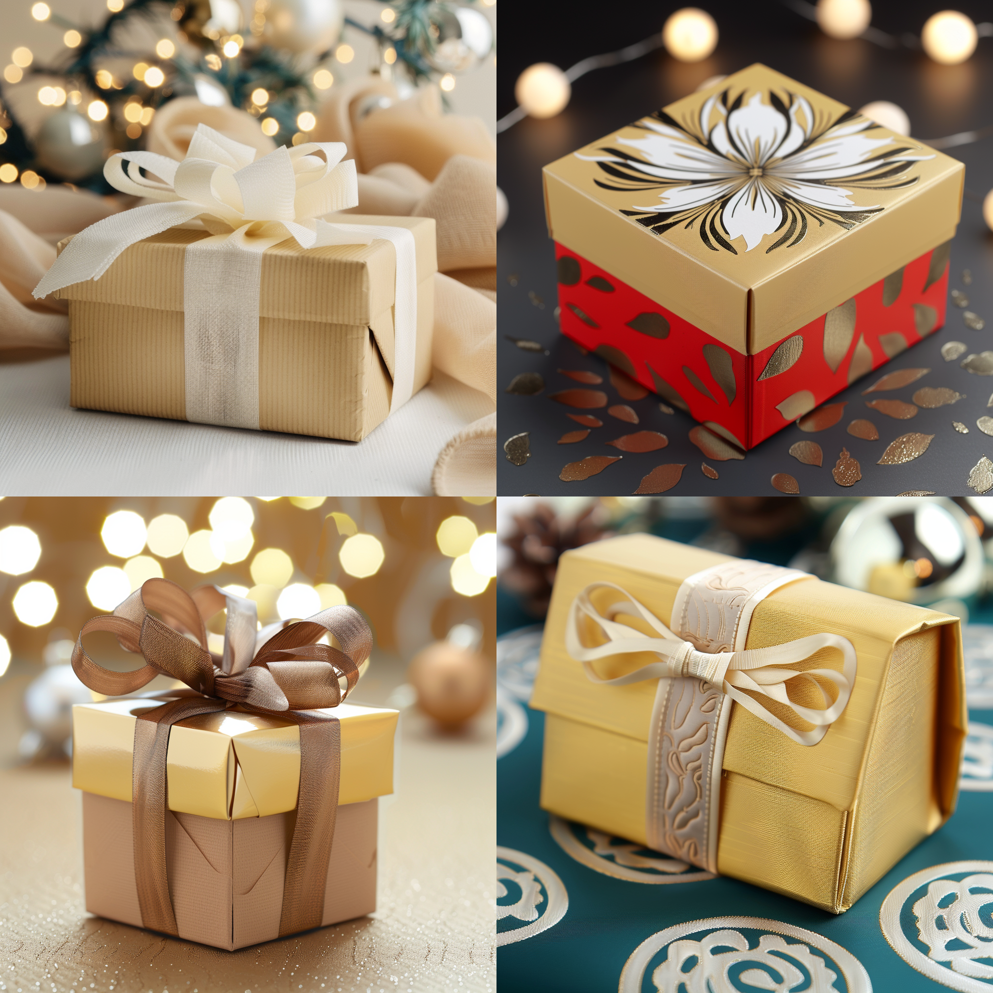 精美盒子包装，桌面，布