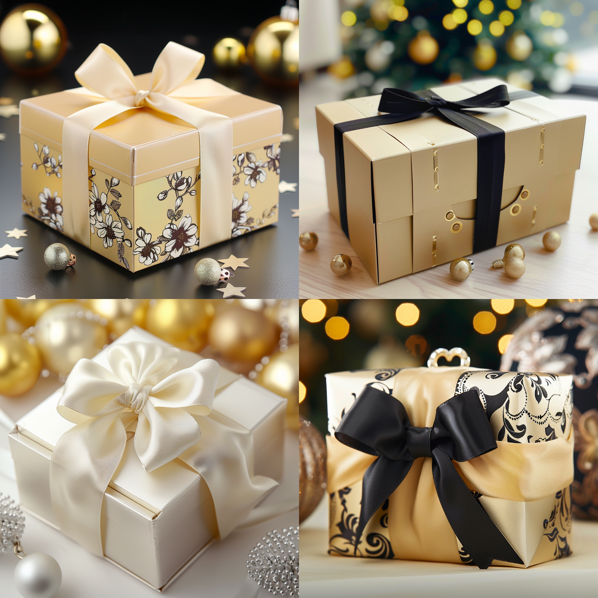 精美盒子包装，桌面，布