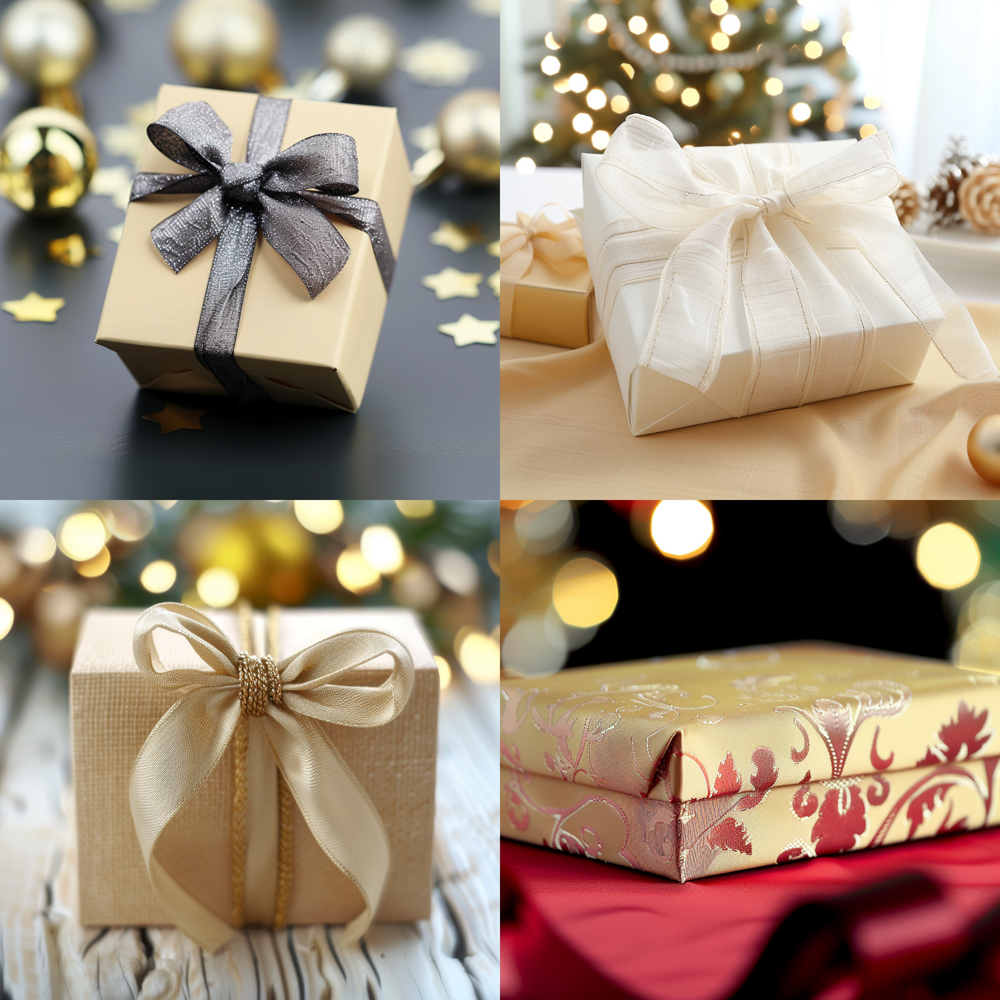 精美盒子包装，桌面，布