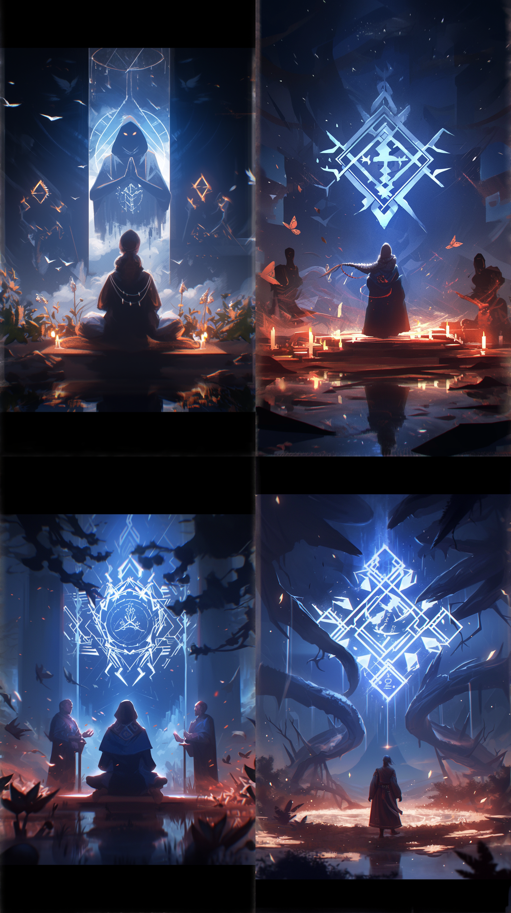 神秘氛围，祈祷，宗教，黑暗，宿命