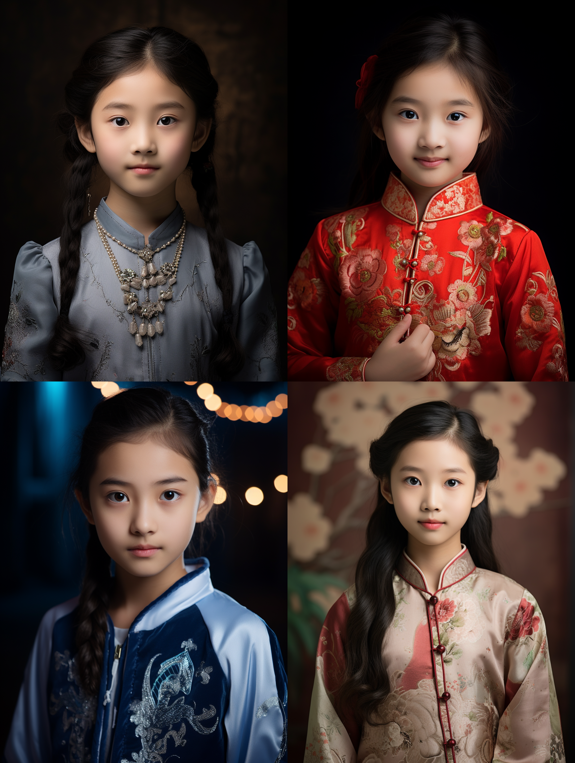 12岁中国女孩,肖像镜头