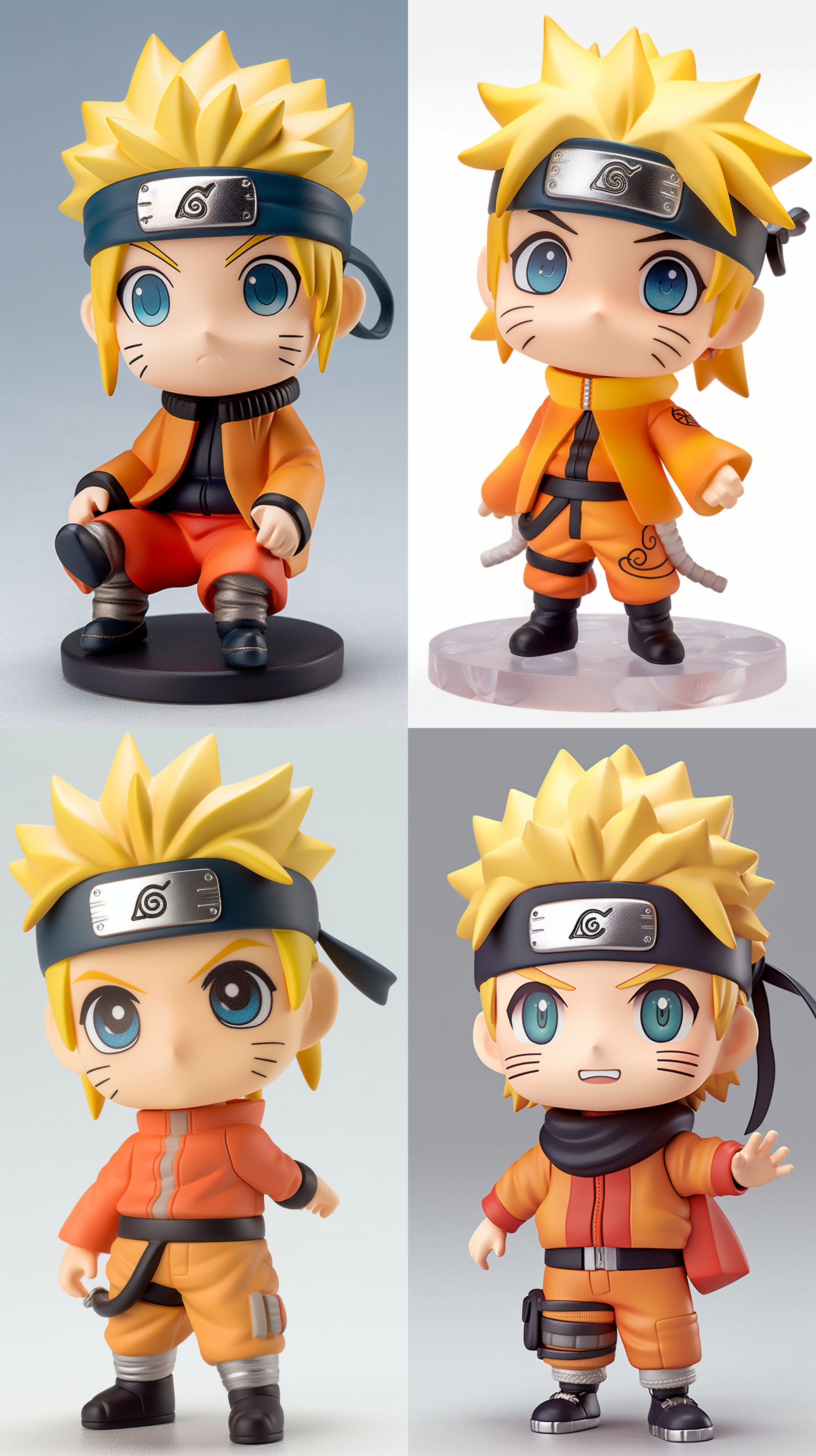 mockup of a [nendoroid naruto uzumaki] white background , photorealistic , 8k , ultra detailed , hd , product photography , studio lighting