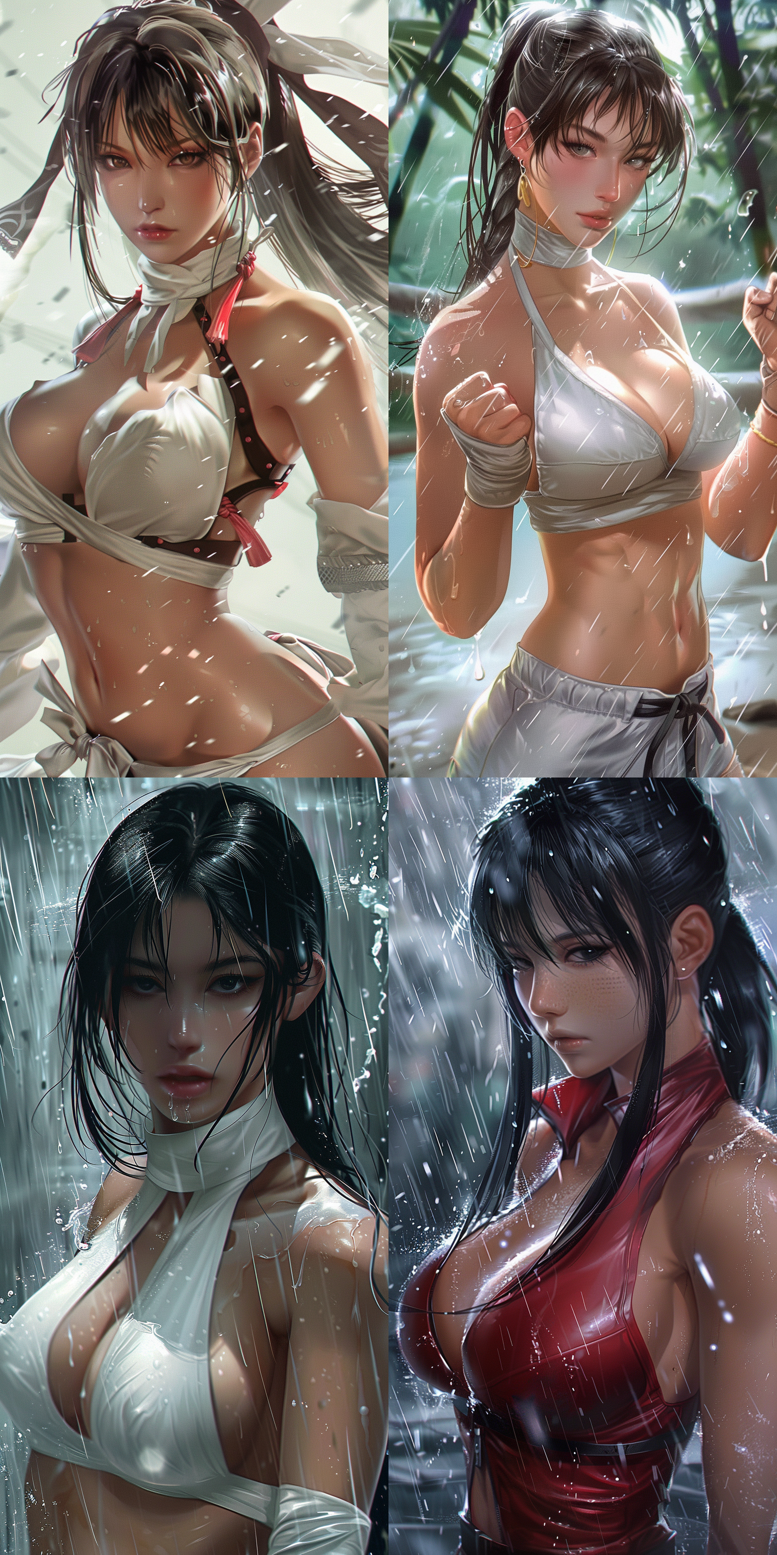 mai,king of fighters,white skin,milk rain.